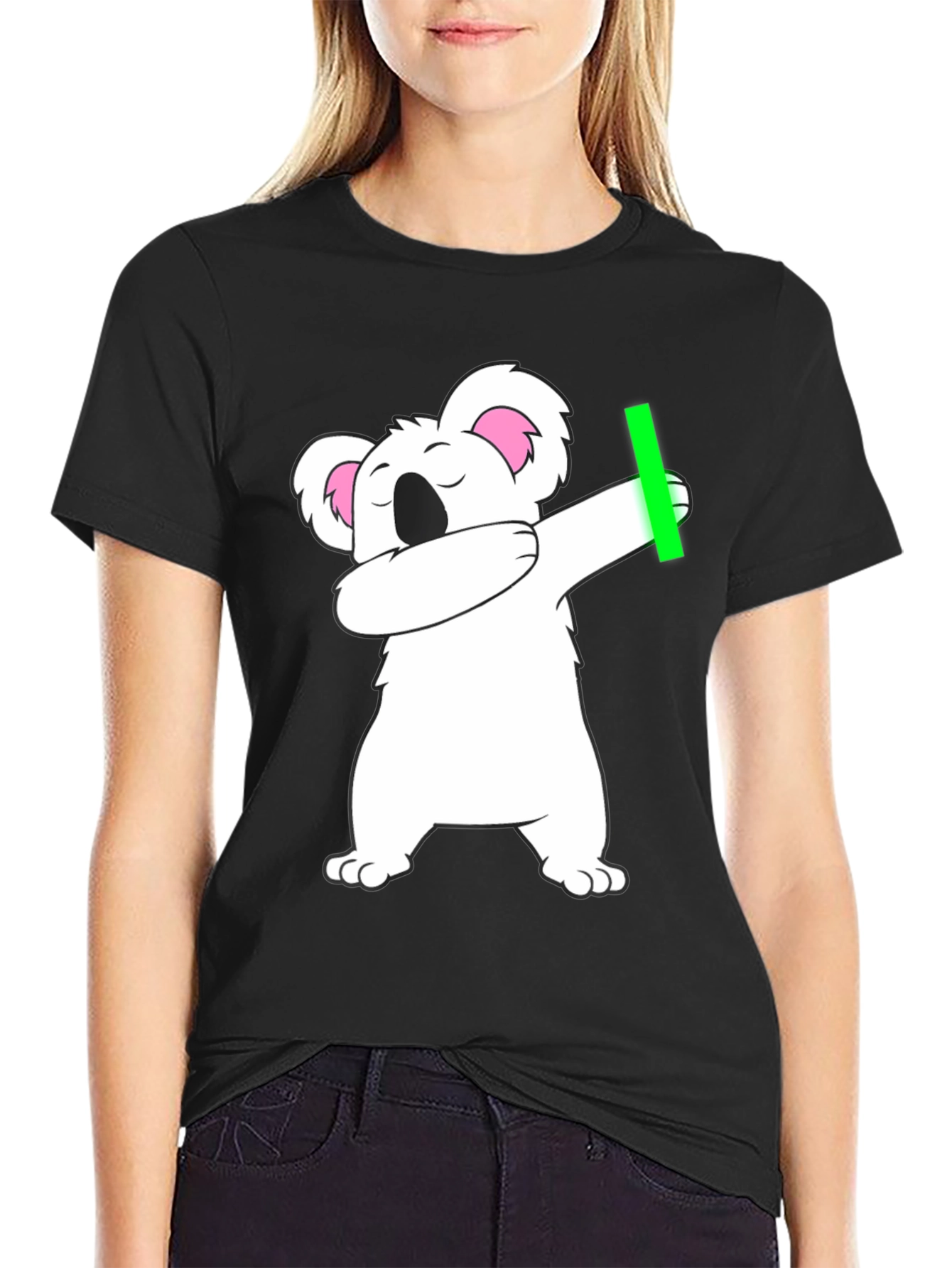 Dabbing Koala Black T-Shirt