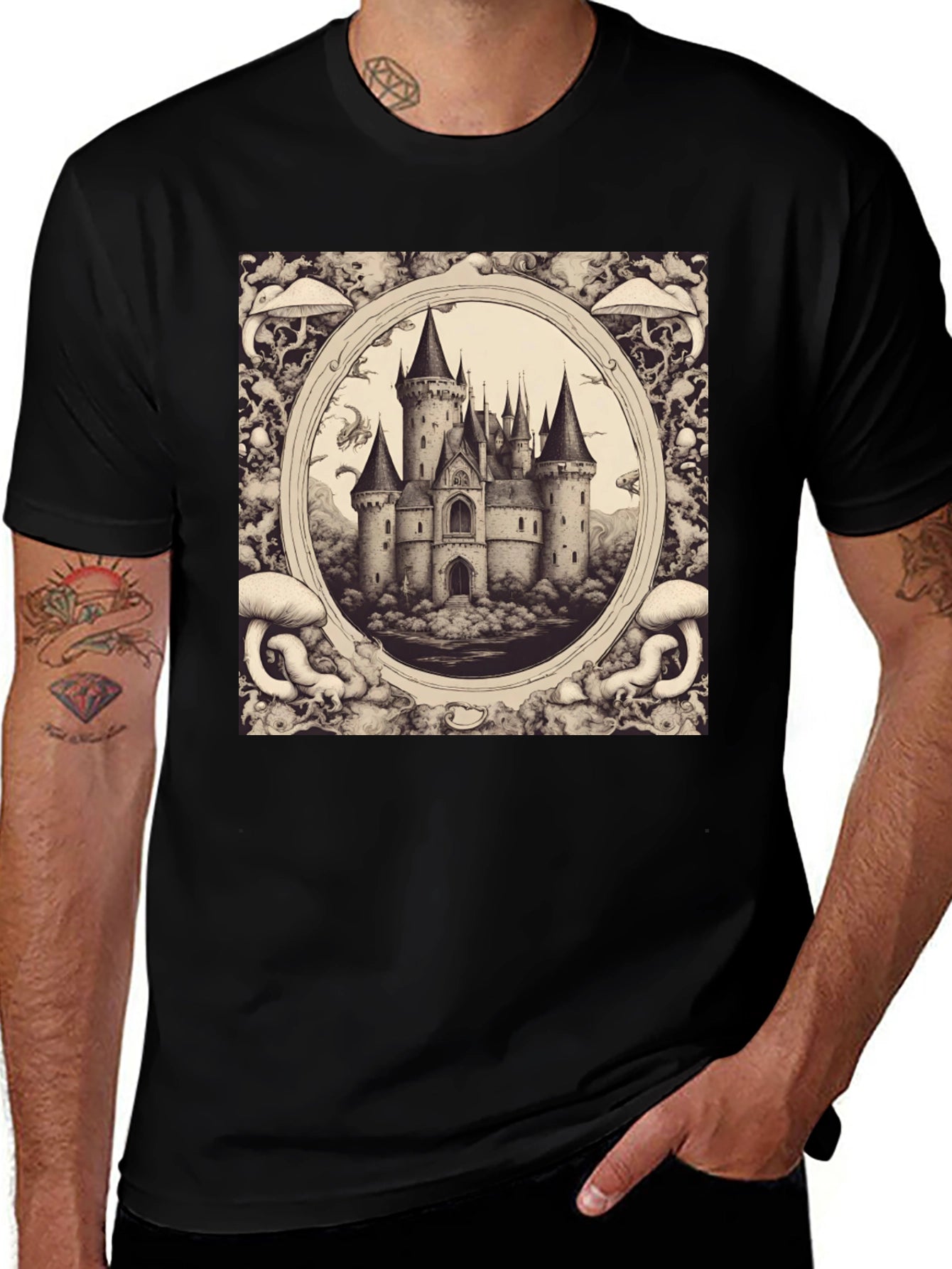 Castle Sketch Graphic Tee