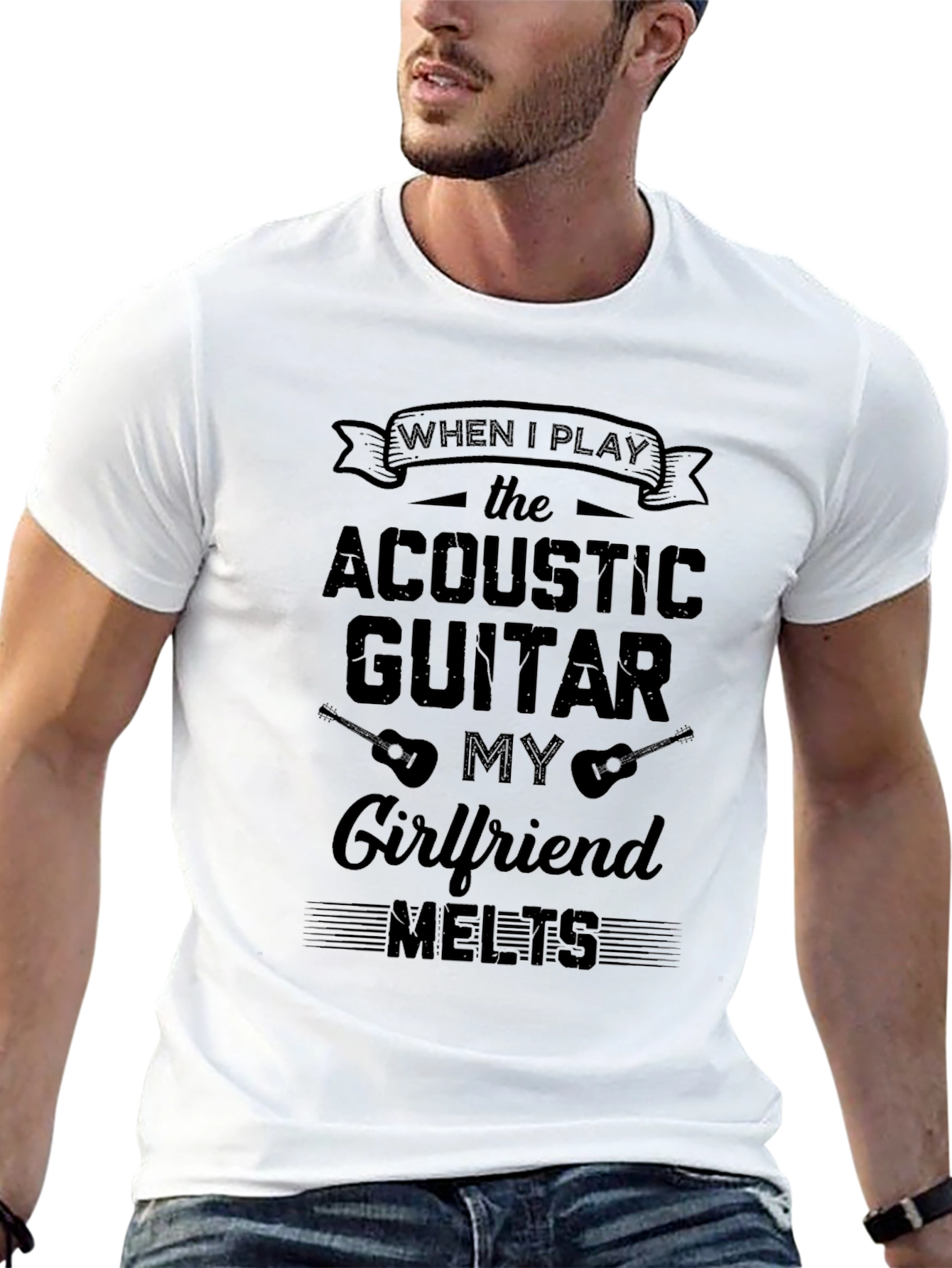 Acoustic Guitar Girlfriend Melts T-Shirt