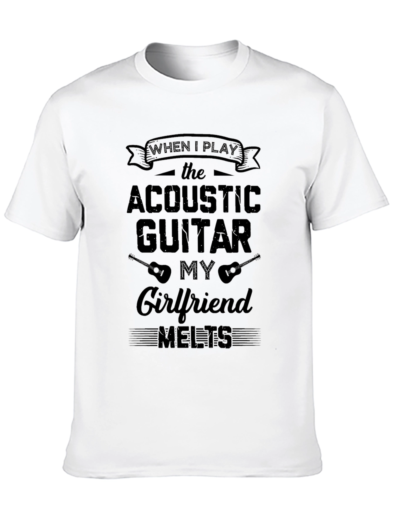 Acoustic Guitar Girlfriend Melts T-Shirt