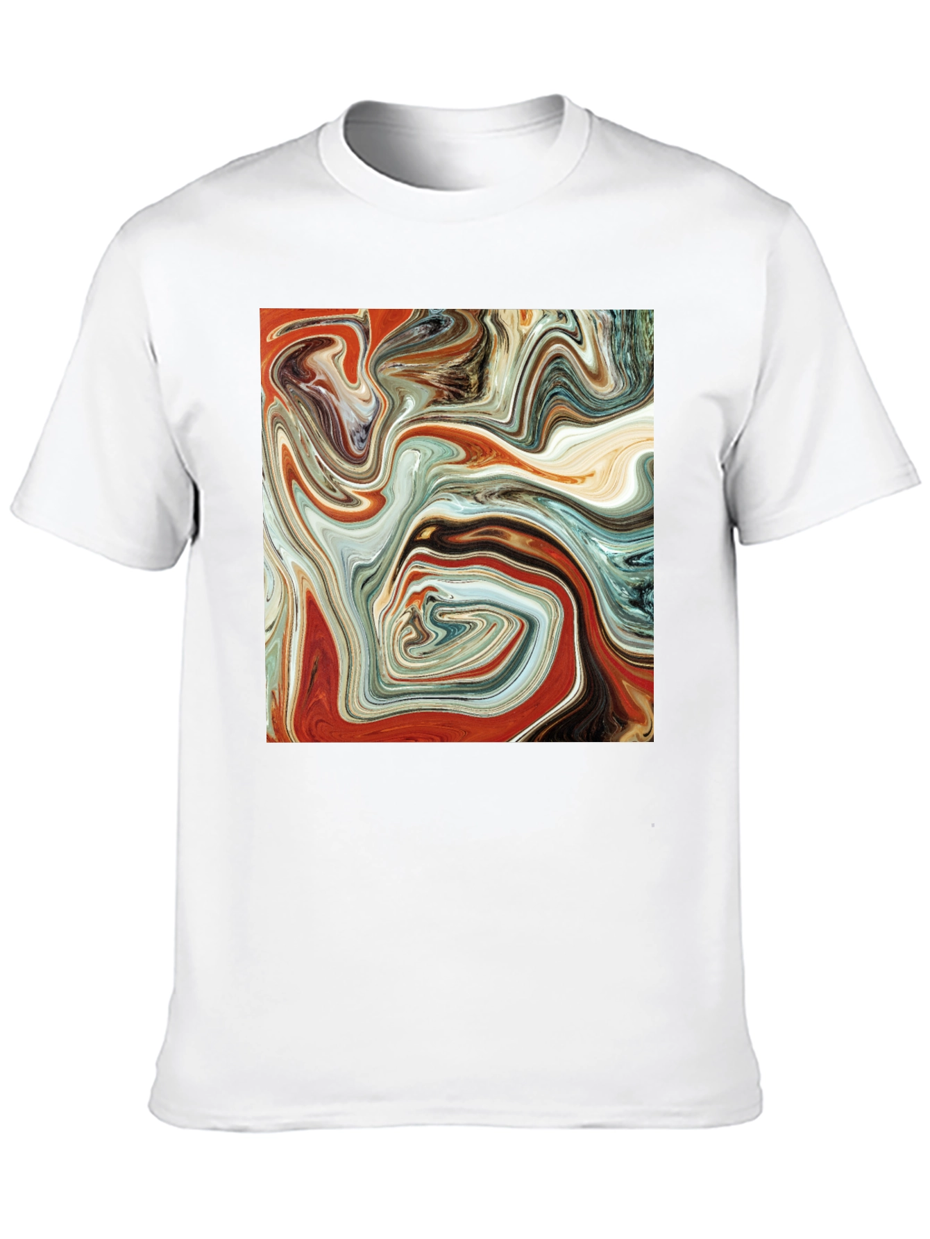 Abstract Art Swirl T-Shirt - Modern Graphic Tee