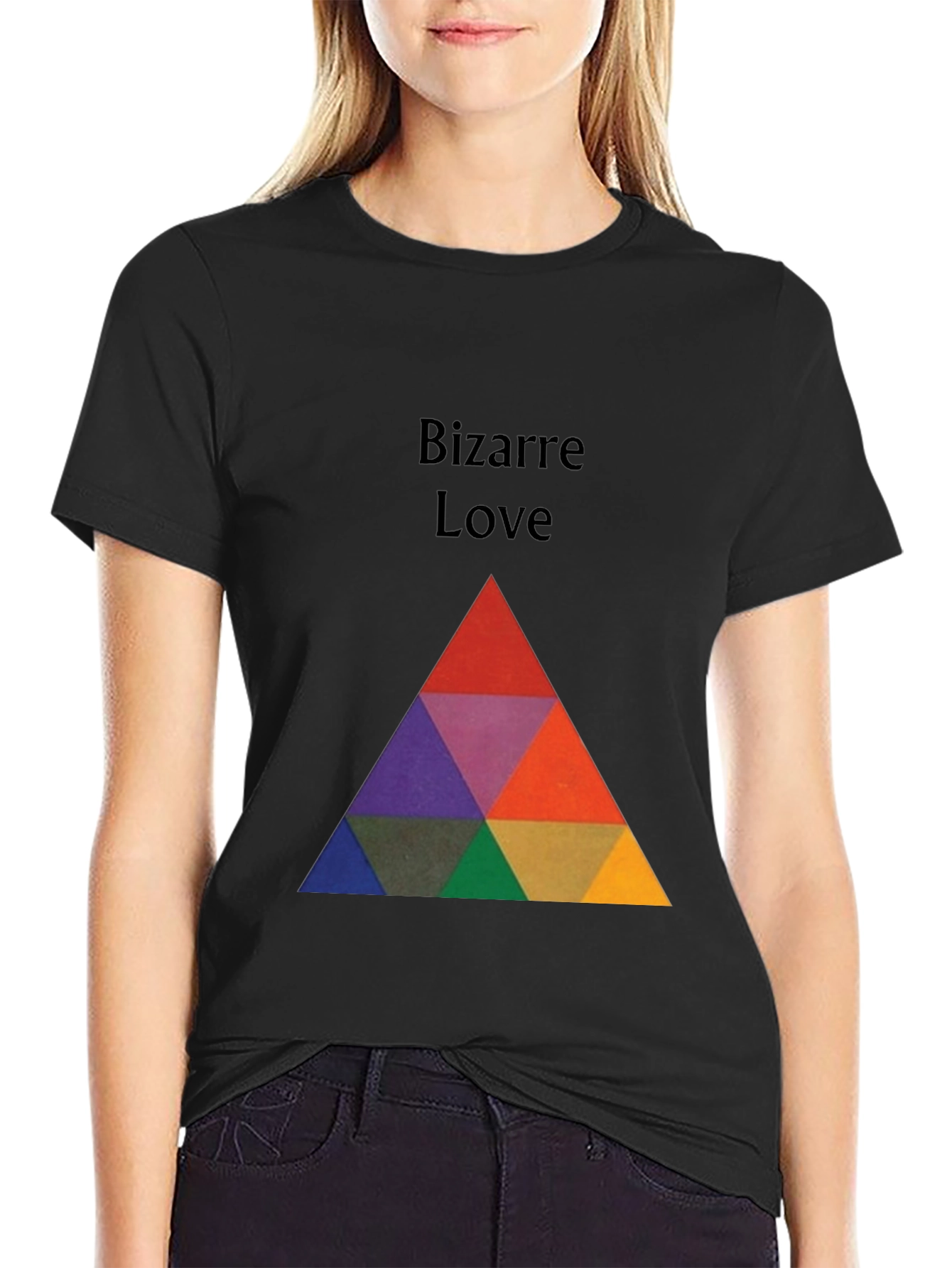 Bizarre Love Graphic Tee - Modern Geometric T-Shirt