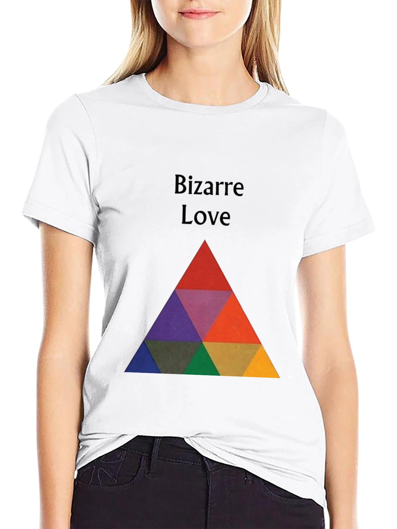 Bizarre Love Graphic Tee - Modern Geometric T-Shirt