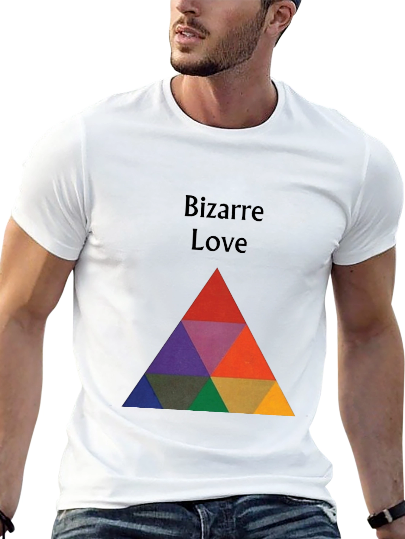 Bizarre Love Graphic Tee - Modern Geometric T-Shirt