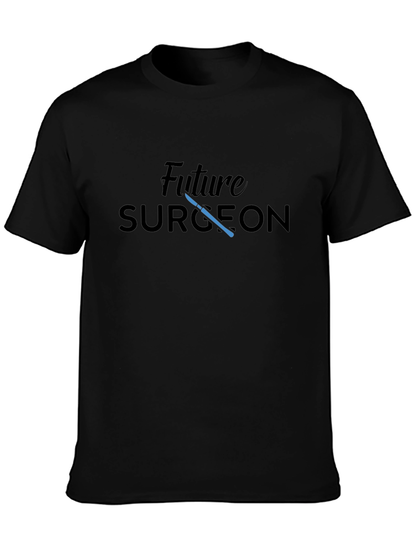 Future Surgeon Black T-Shirt Medical Student Gift