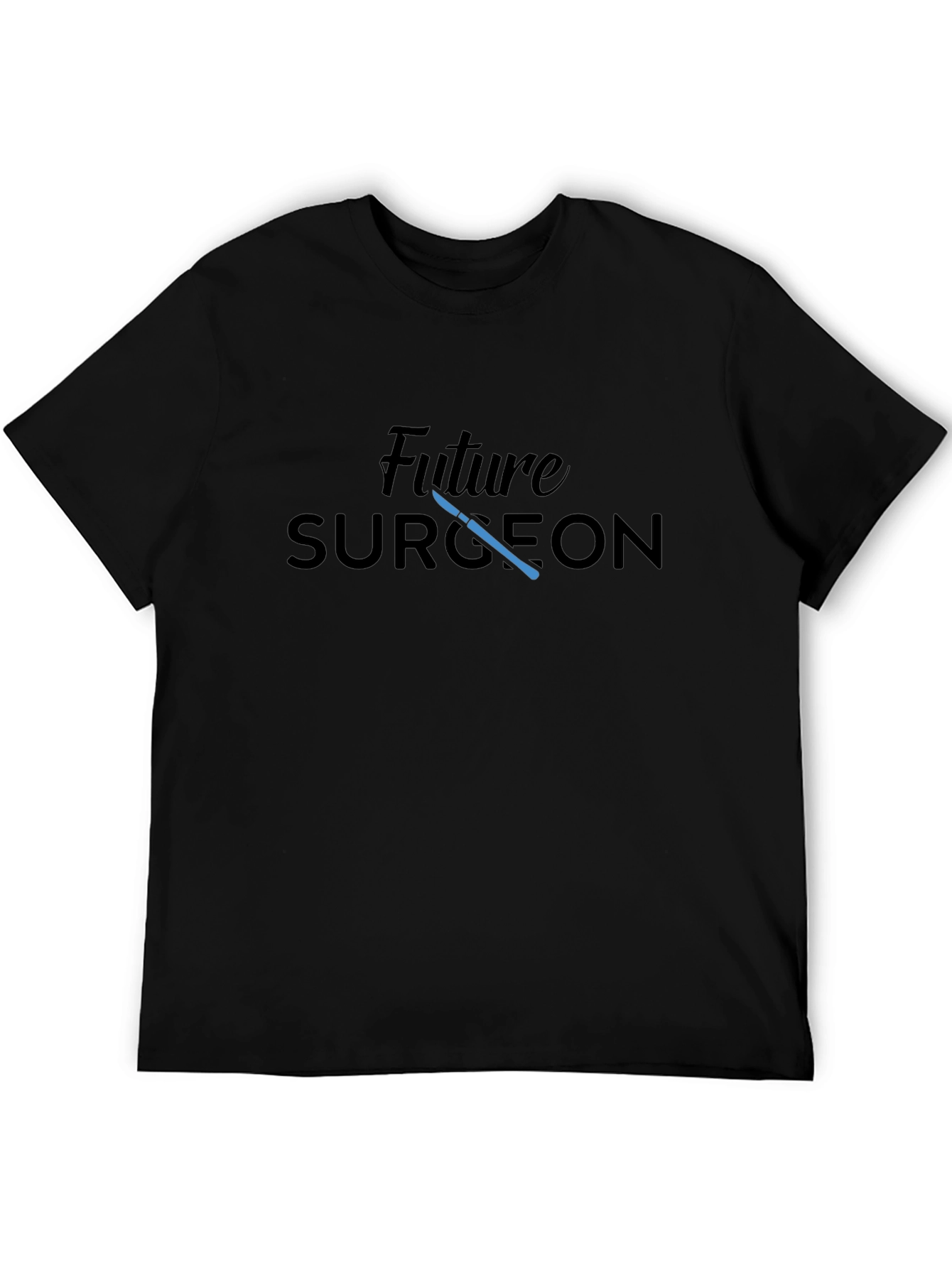 Future Surgeon Black T-Shirt Medical Student Gift