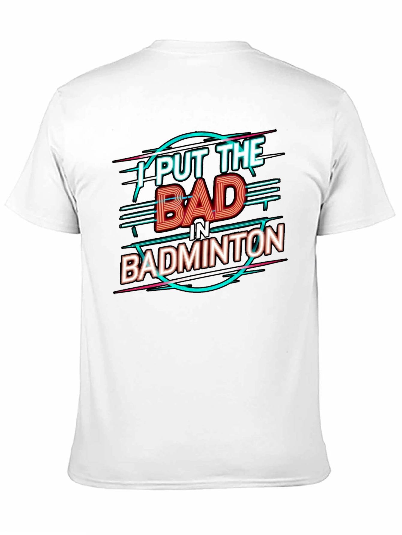 Badminton Pun Graphic Tee - Black Cotton Shirt