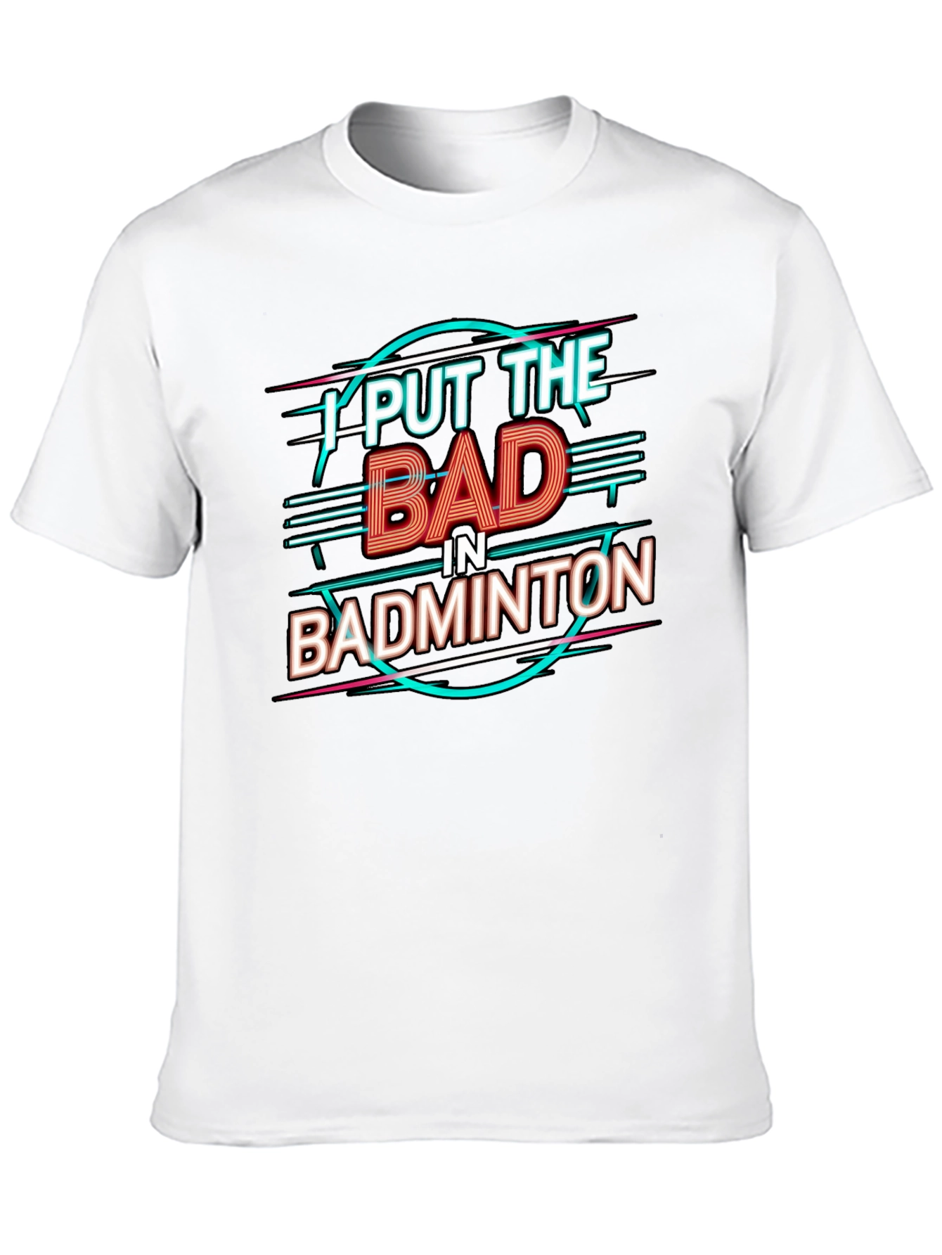 Badminton Pun Graphic Tee - Black Cotton Shirt