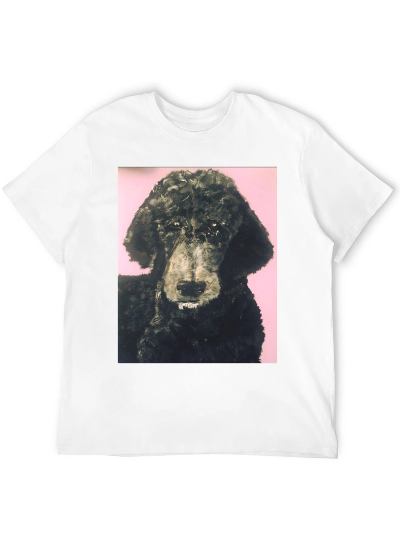 Black Poodle Graphic Tee - Unique Pet Lover Shirt
