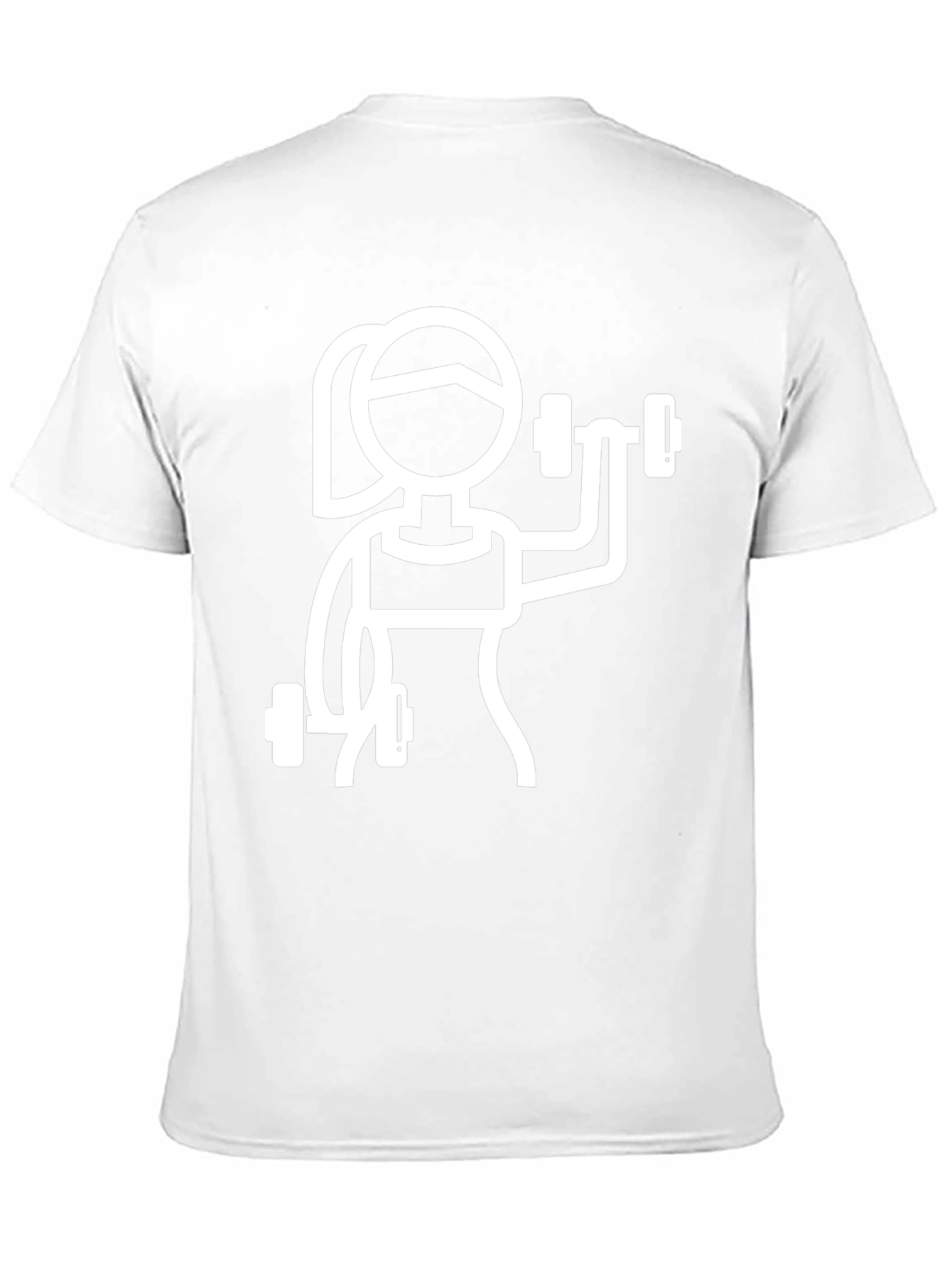 Fitness Graphic Tee - Weightlifting Woman Design