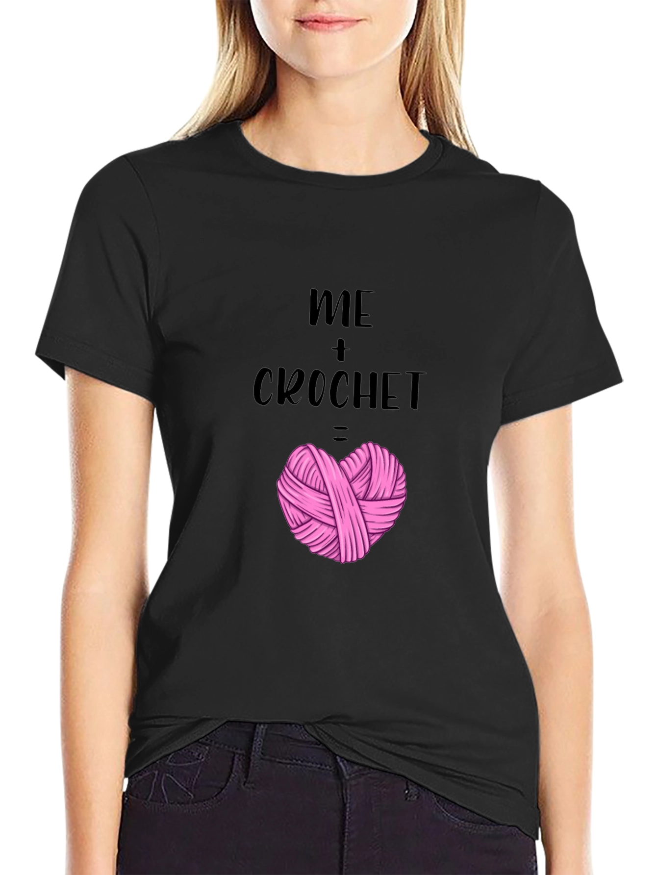 Me + Crochet Heart T-Shirt - Yarn Lover Tee