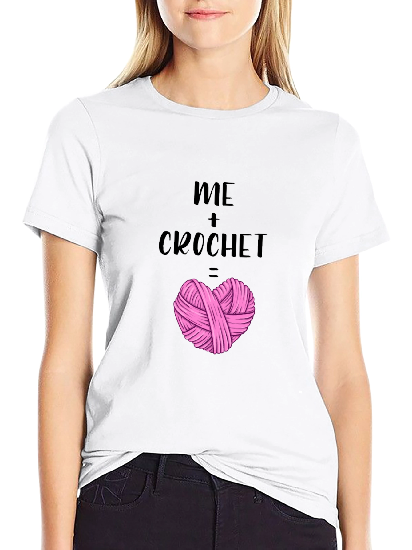 Me + Crochet Heart T-Shirt - Yarn Lover Tee