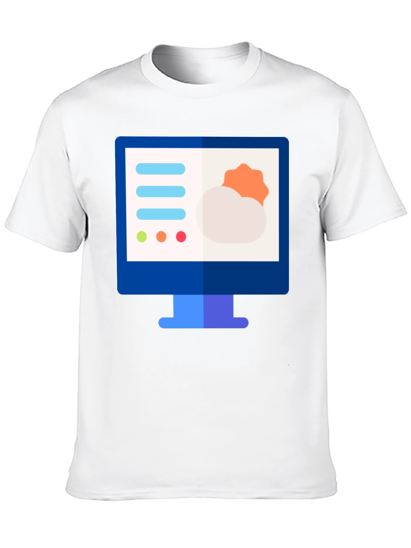 Weather Forecast Graphic Tee - Black Cotton Shirt
