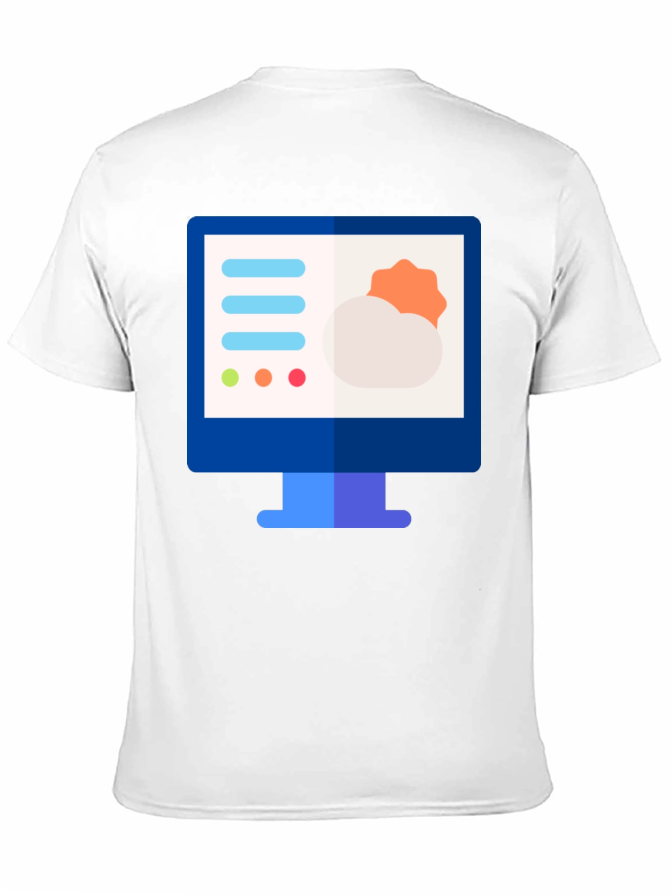Weather Forecast Graphic Tee - Black Cotton Shirt