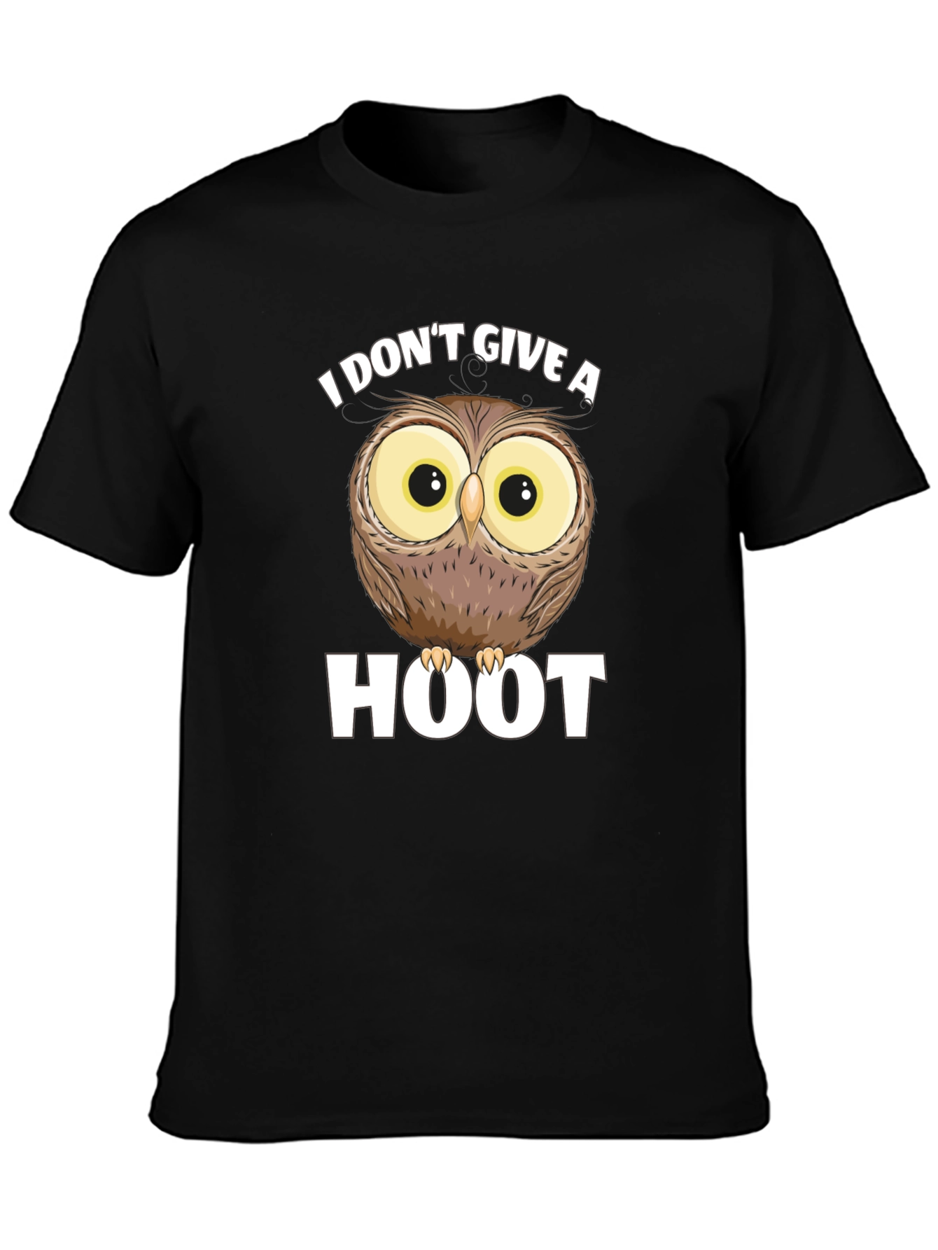 I Dont Give A Hoot Owl Graphic T-Shirt