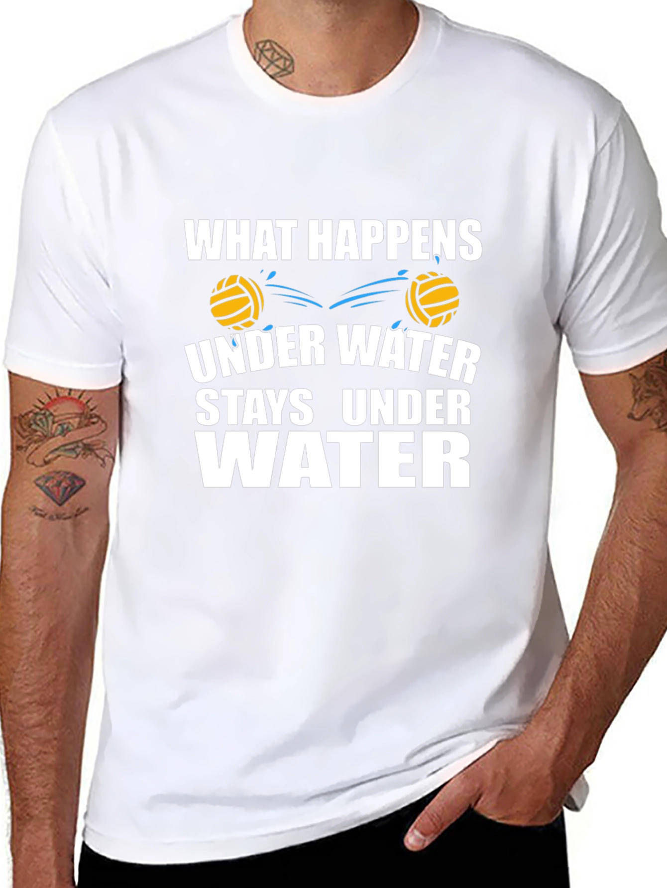 Water Polo T-Shirt - What Happens Under Water