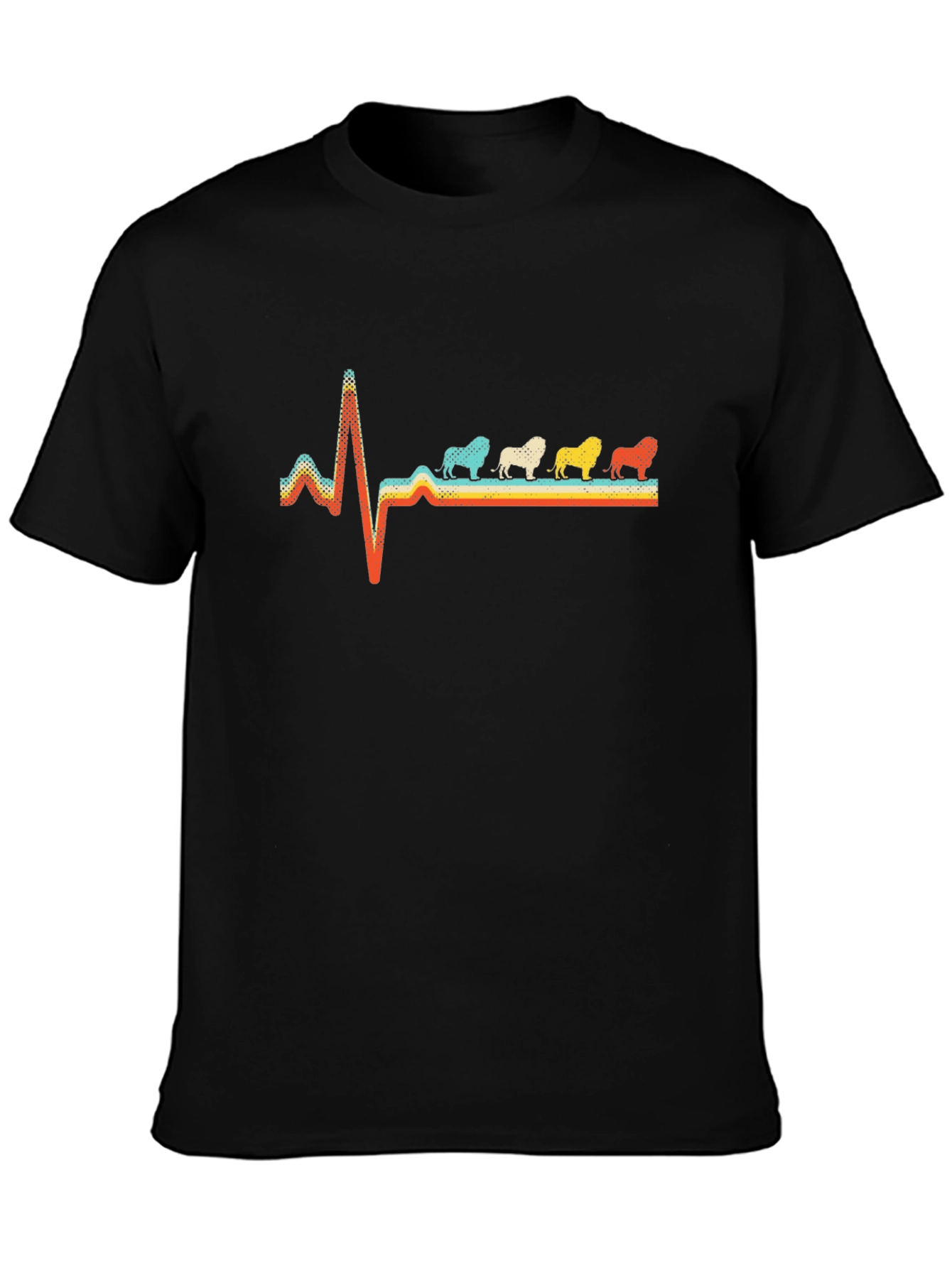 Retro Bulldog Heartbeat Graphic Tee