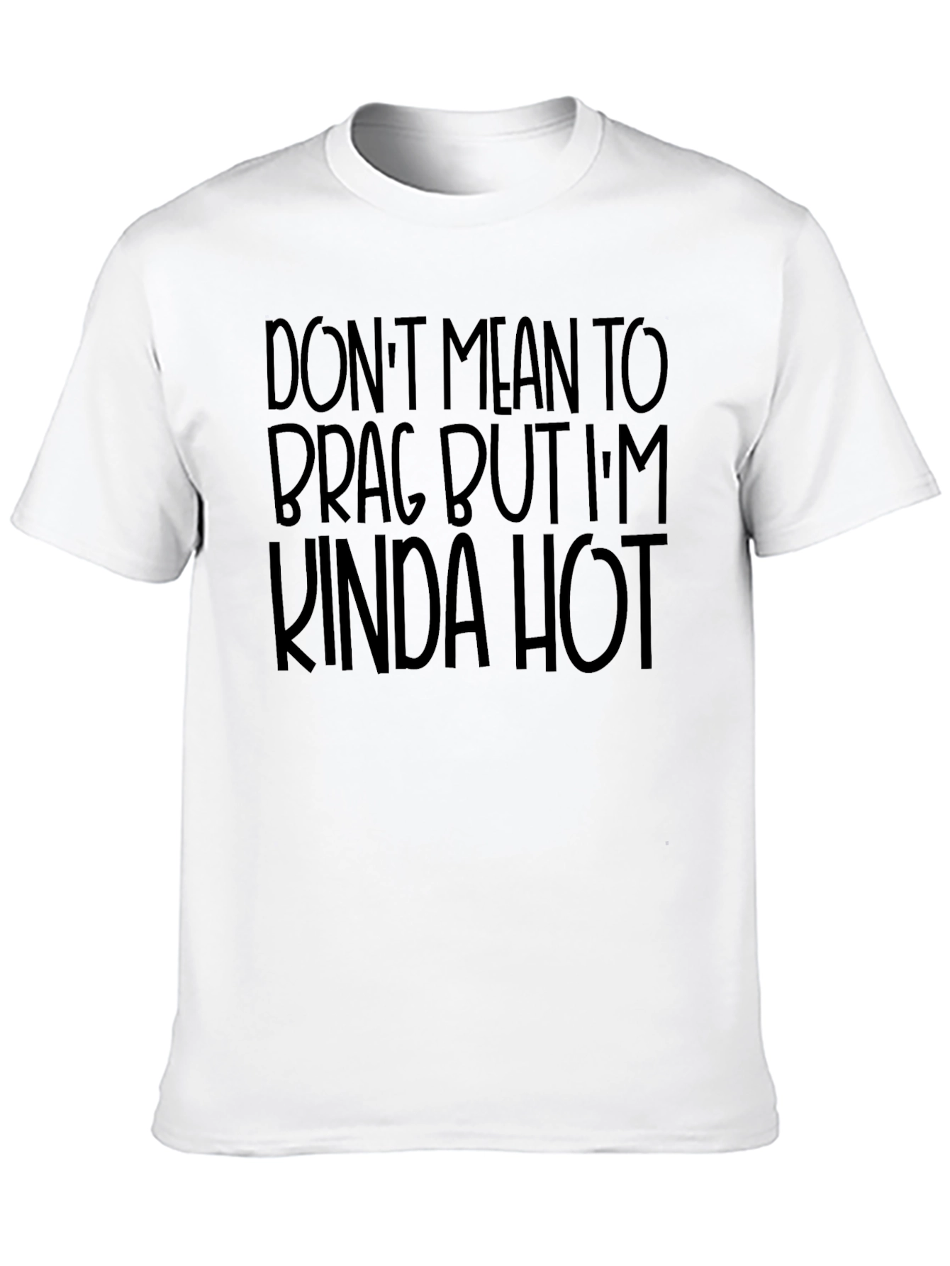 Funny Kinda Hot Graphic Tee - Black