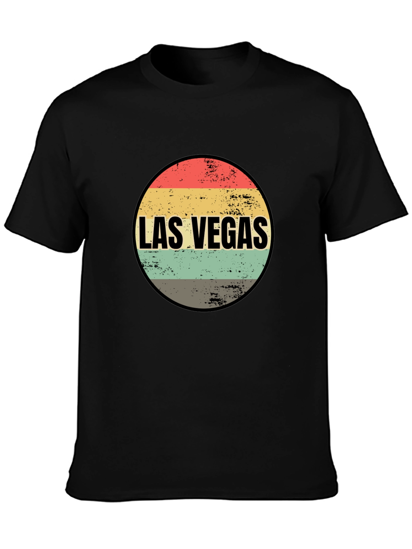 Las Vegas Retro Graphic Tee - Black