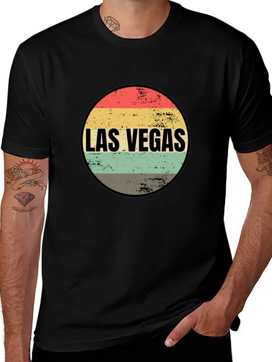 Las Vegas Retro Graphic Tee - Black