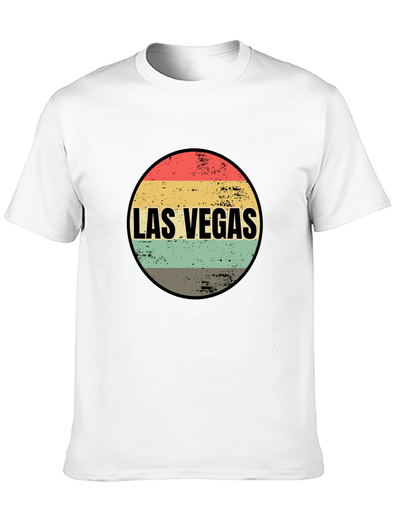 Las Vegas Retro Graphic Tee - Black