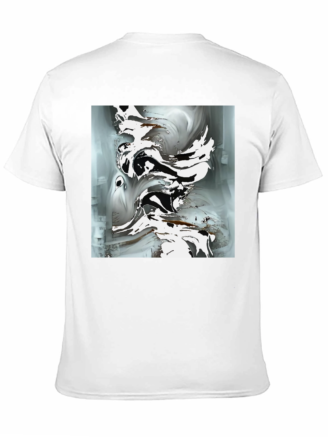 Abstract Art Graphic Tee - Modern Black T-Shirt