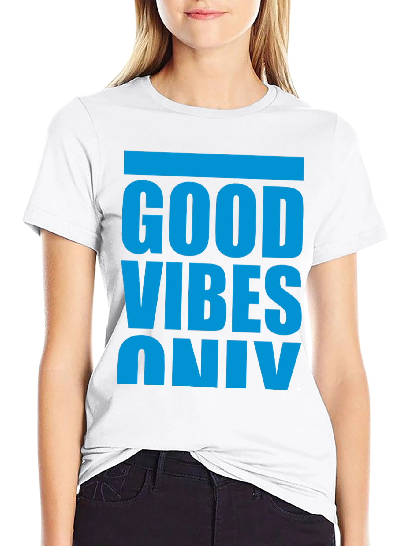 Good Vibes Only T-Shirt - Casual Graphic Tee