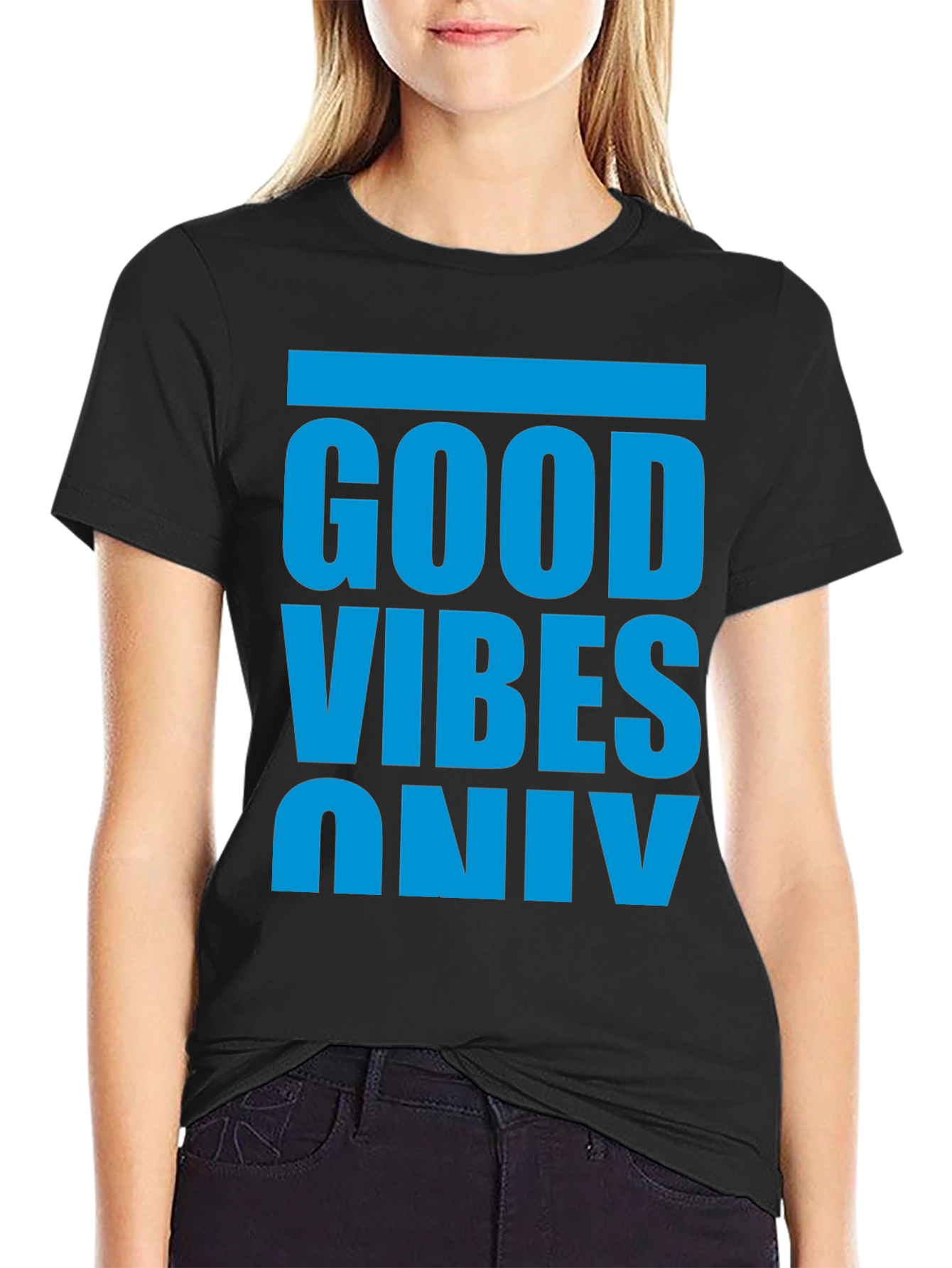 Good Vibes Only T-Shirt - Casual Graphic Tee