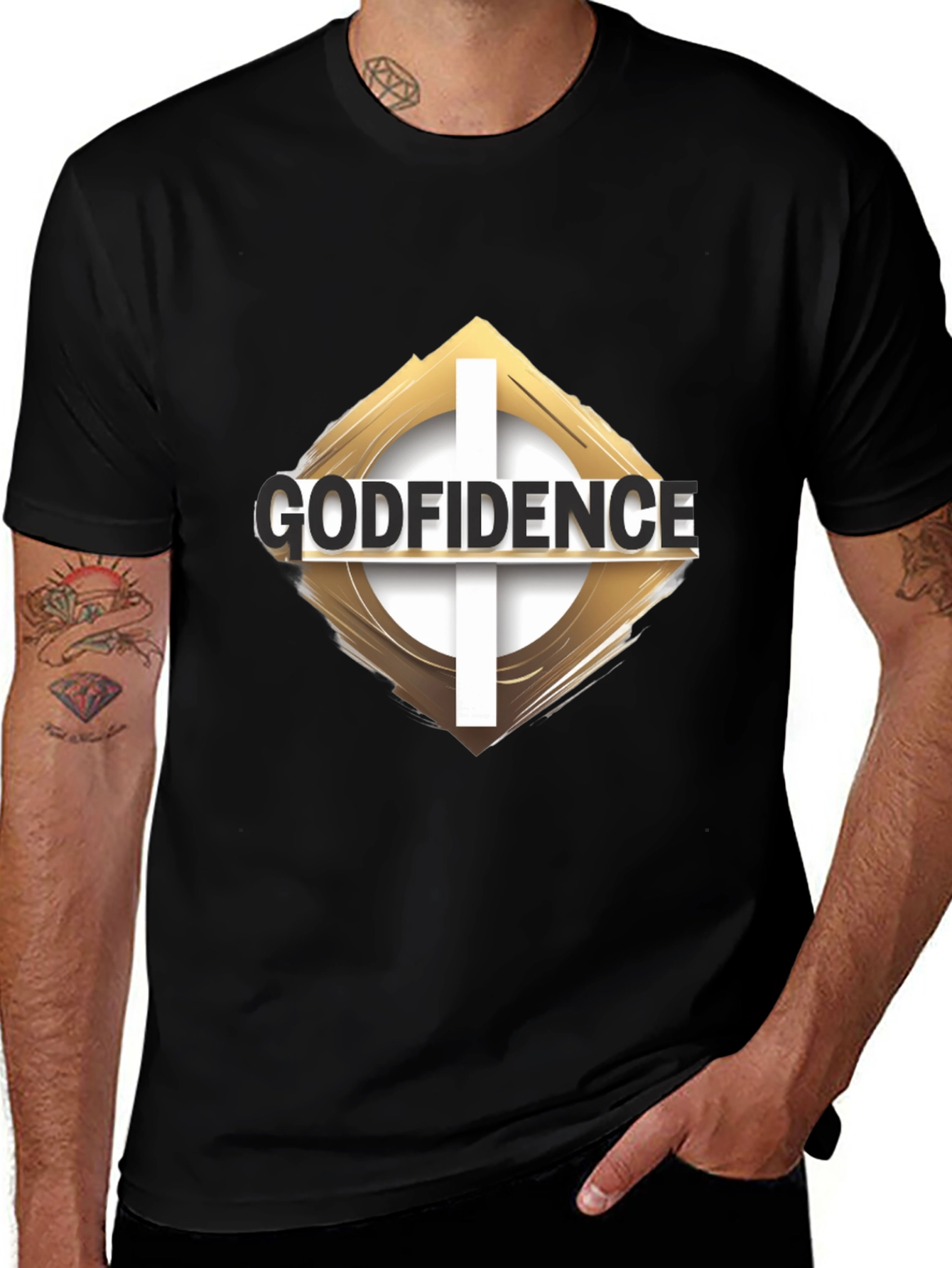 Godfidence Graphic Black T-Shirt