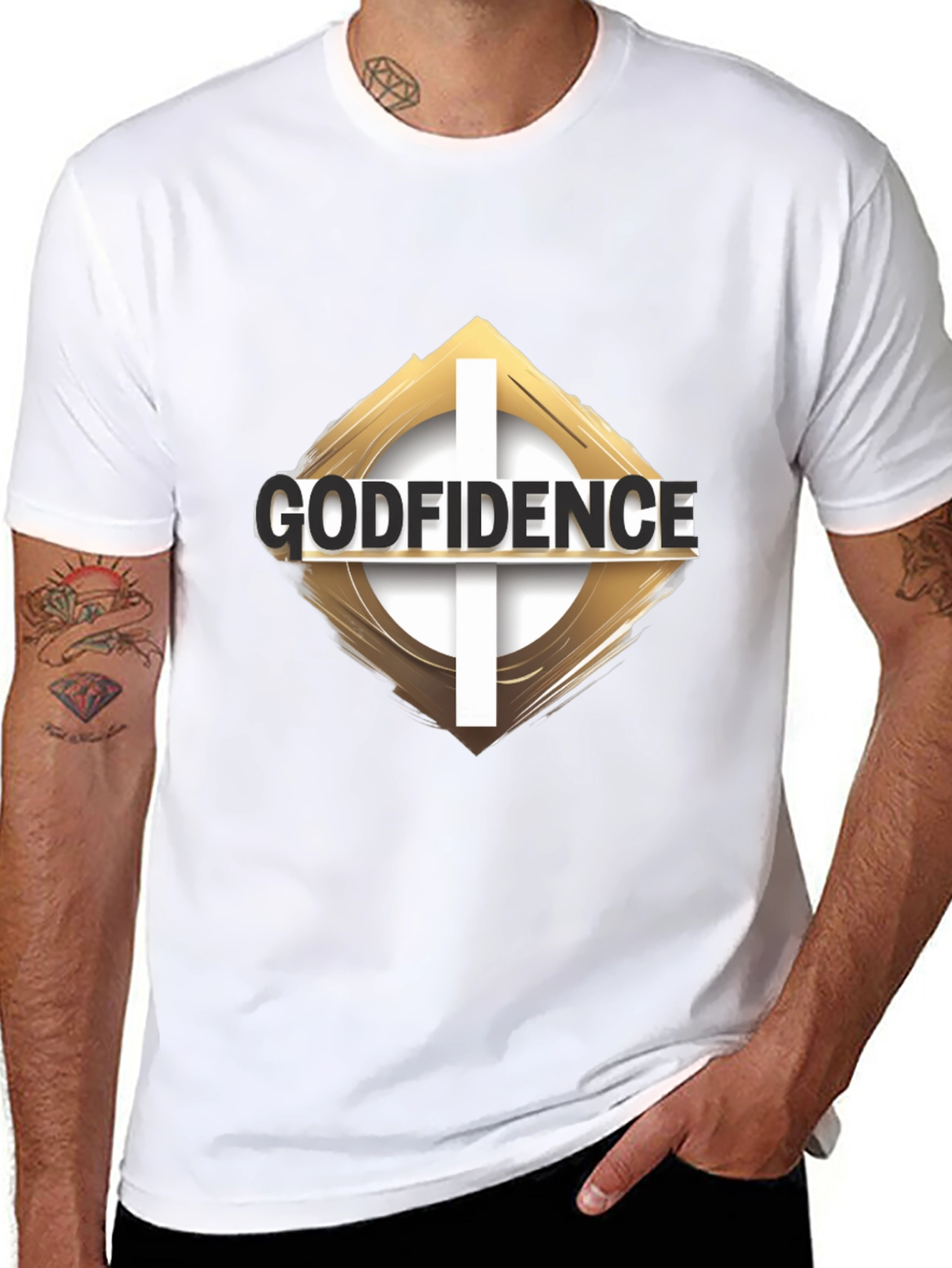Godfidence Graphic Black T-Shirt