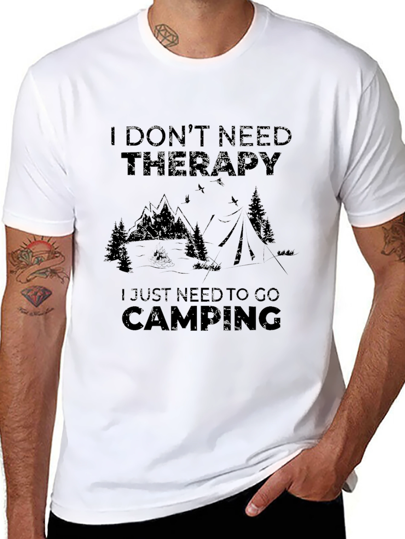 Camping Therapy Graphic Tee