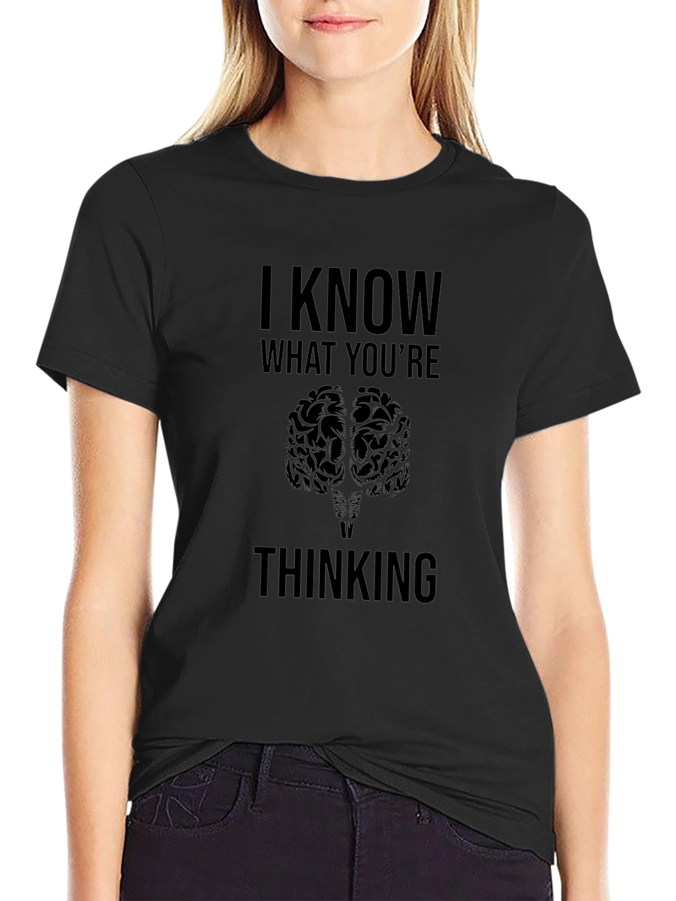 I Know What Youre Thinking Brain Graphic Tee
