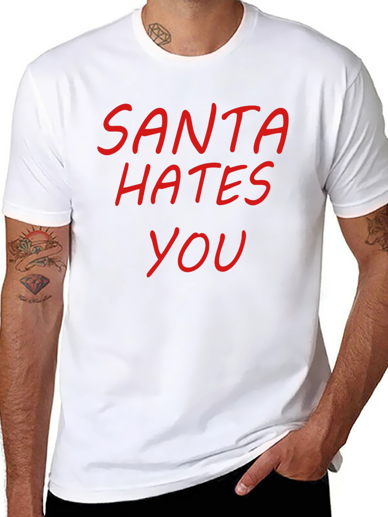 Santa Hates You Graphic T-Shirt