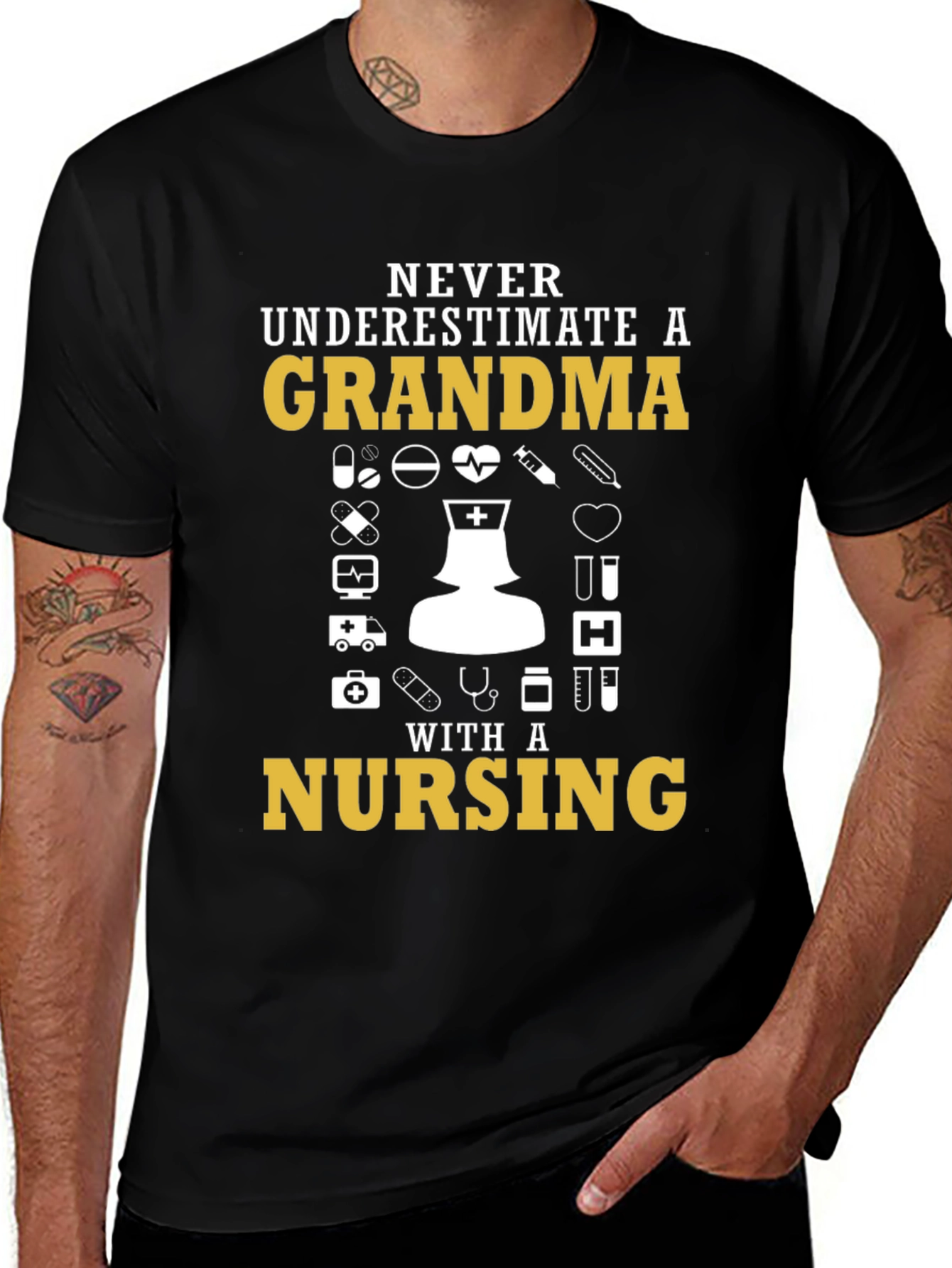 Grandma Nursing T-Shirt - Gift For Nurse