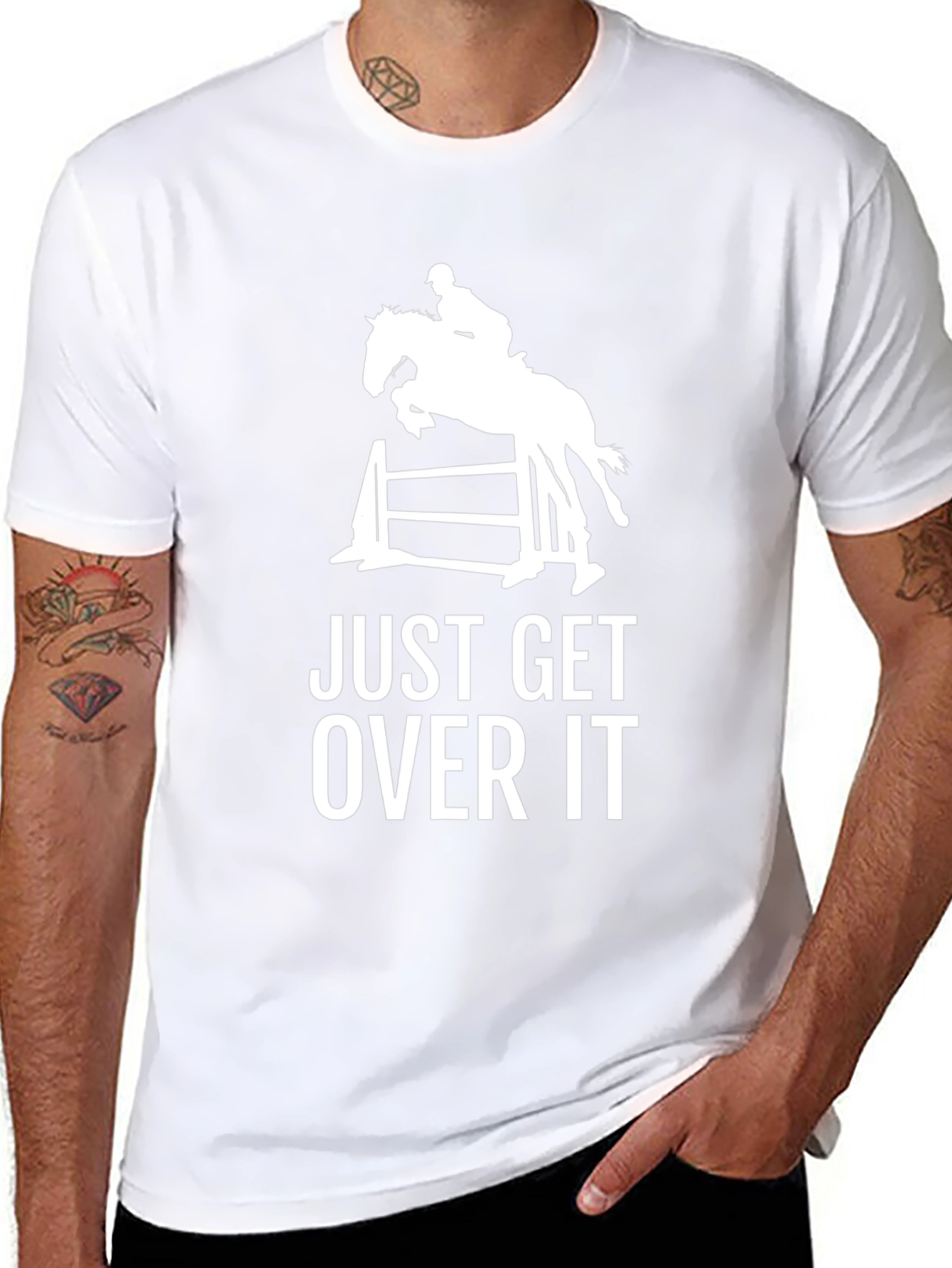 Equestrian Just Get Over It Graphic Tee