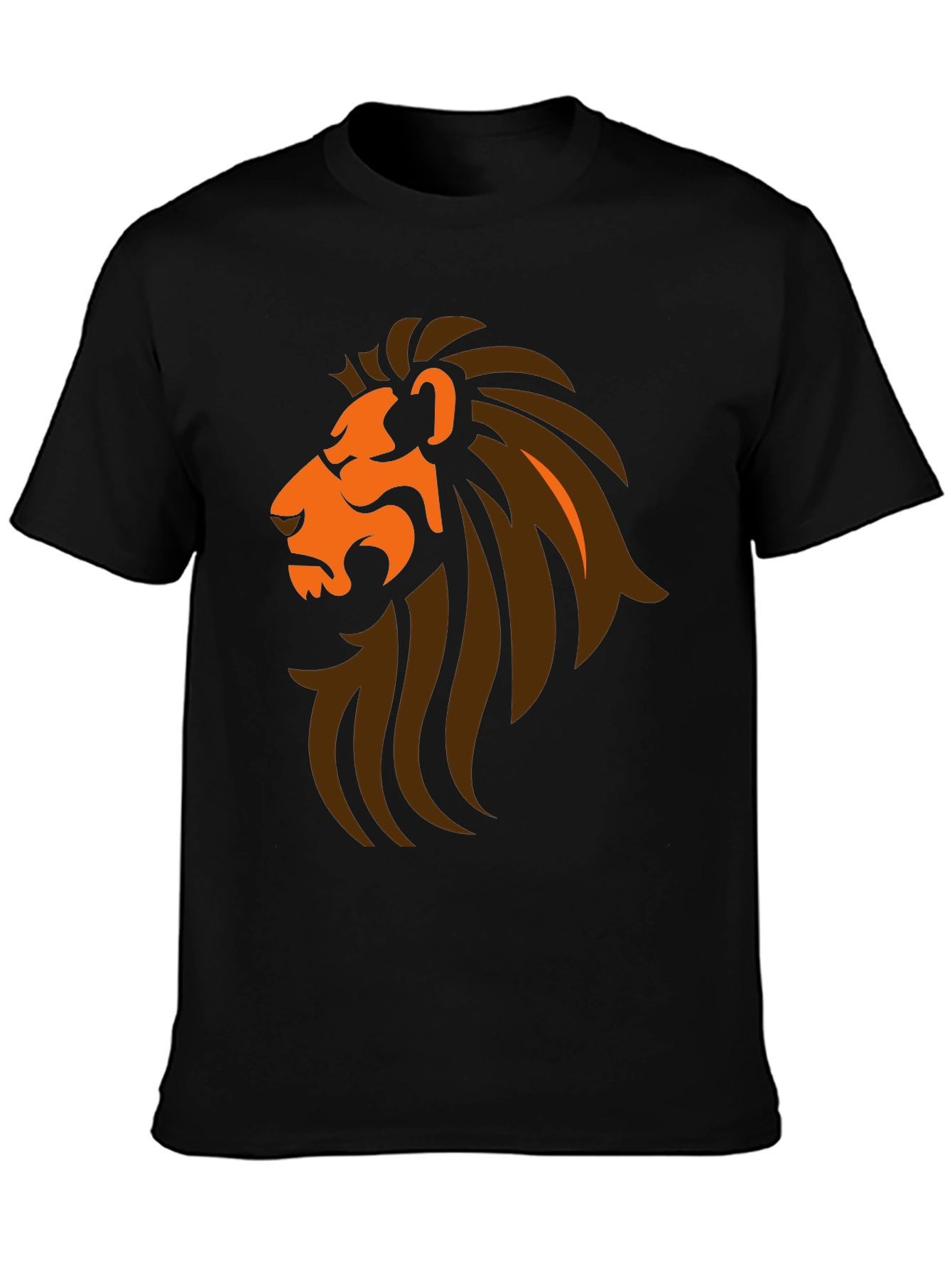 Lion Graphic Black T-Shirt