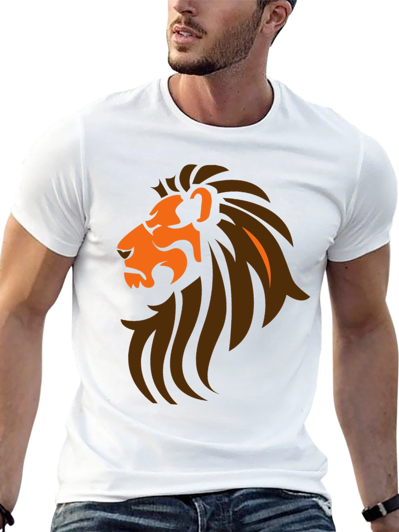 Lion Graphic Black T-Shirt
