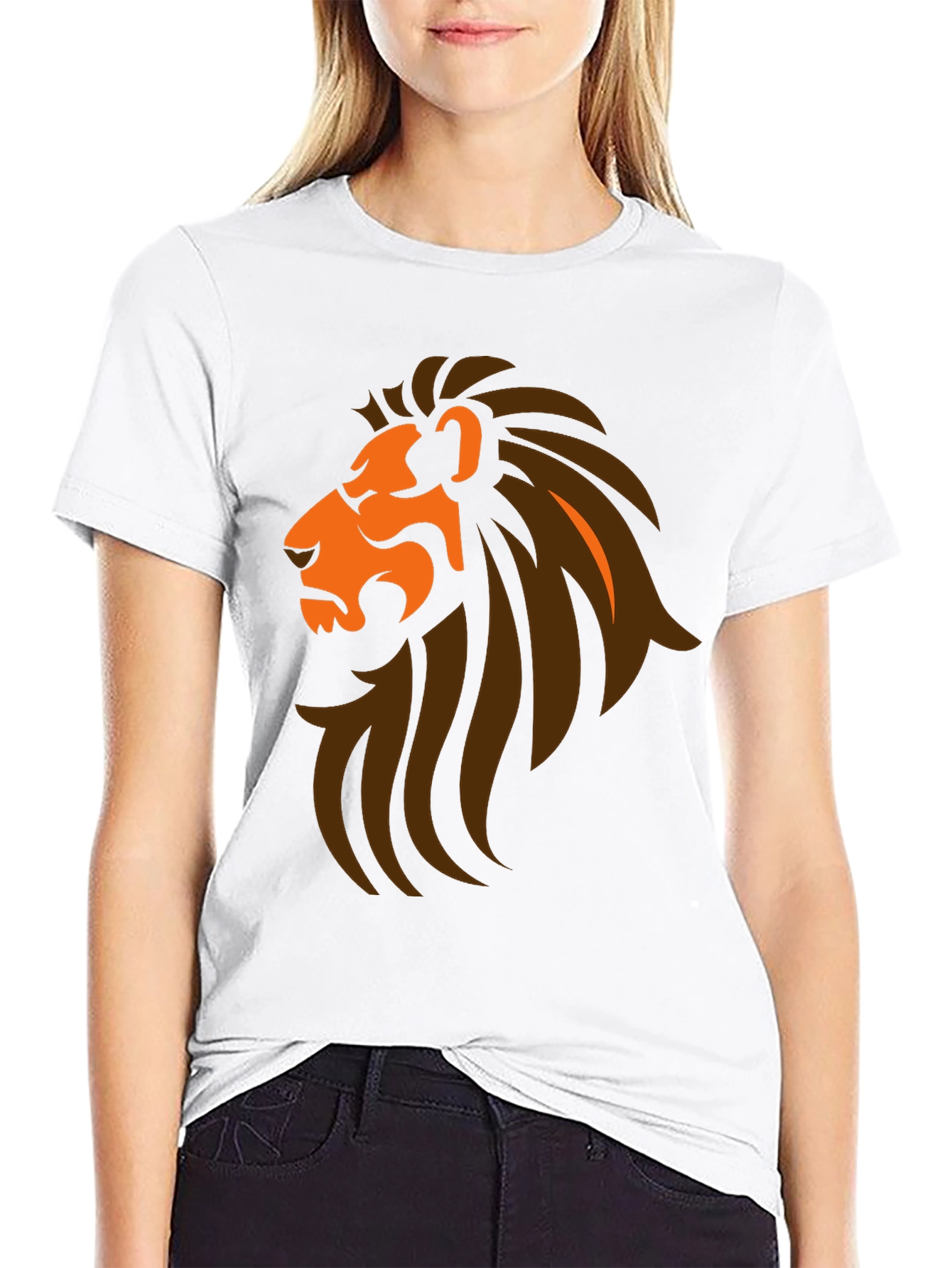 Lion Graphic Black T-Shirt
