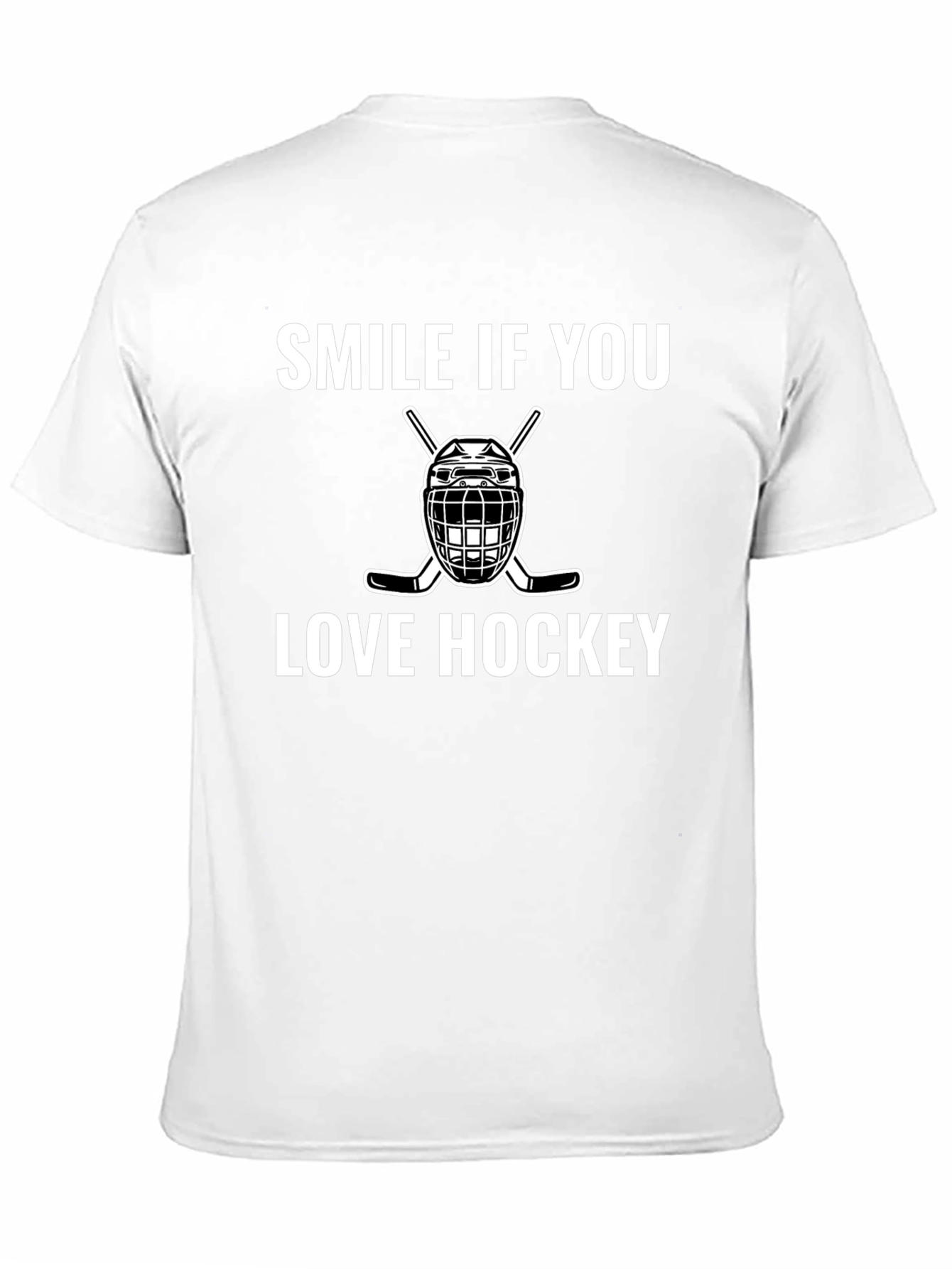 Smile If You Love Hockey Graphic T-Shirt