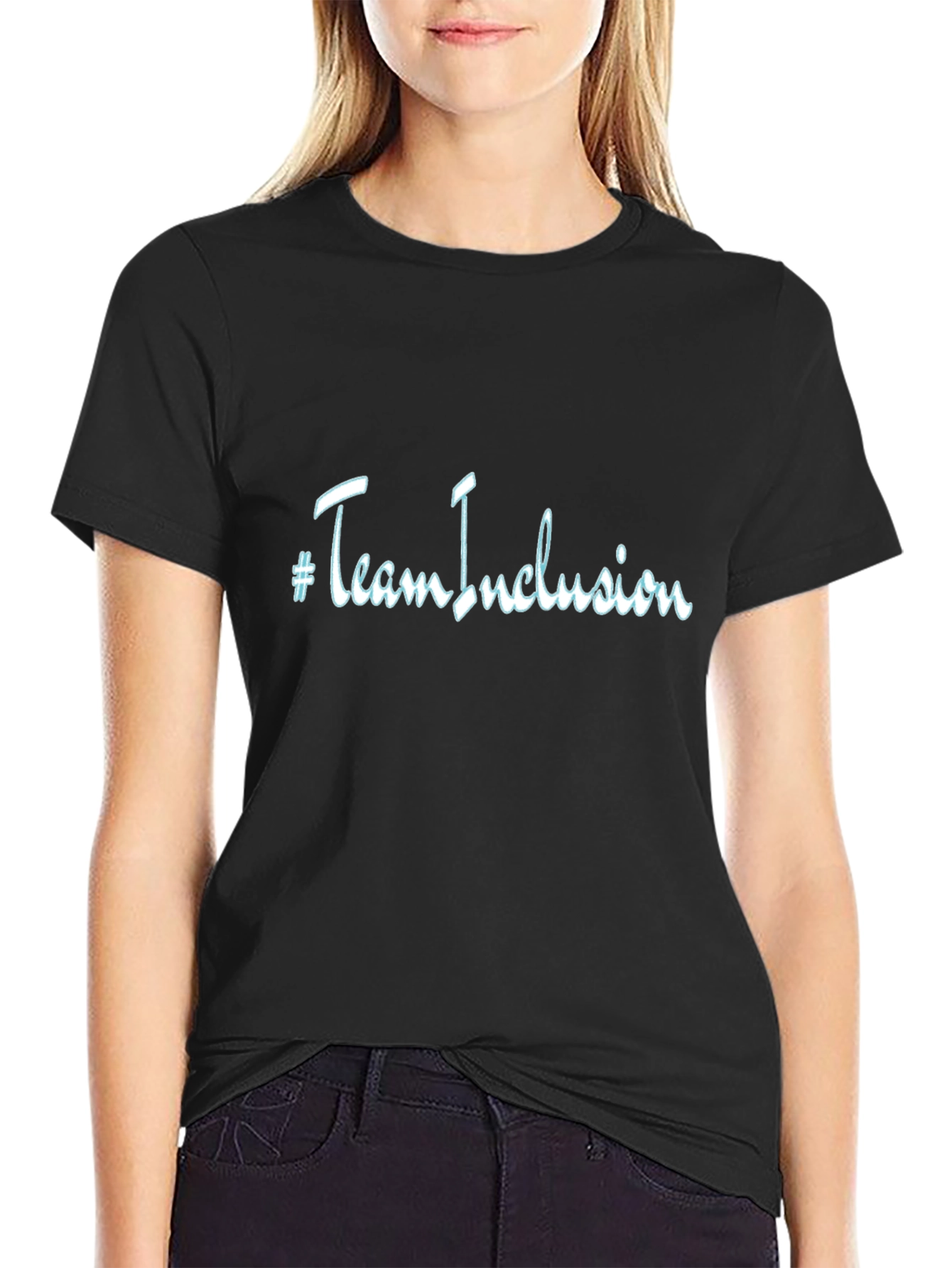 Team Inclusion Black Graphic Tee
