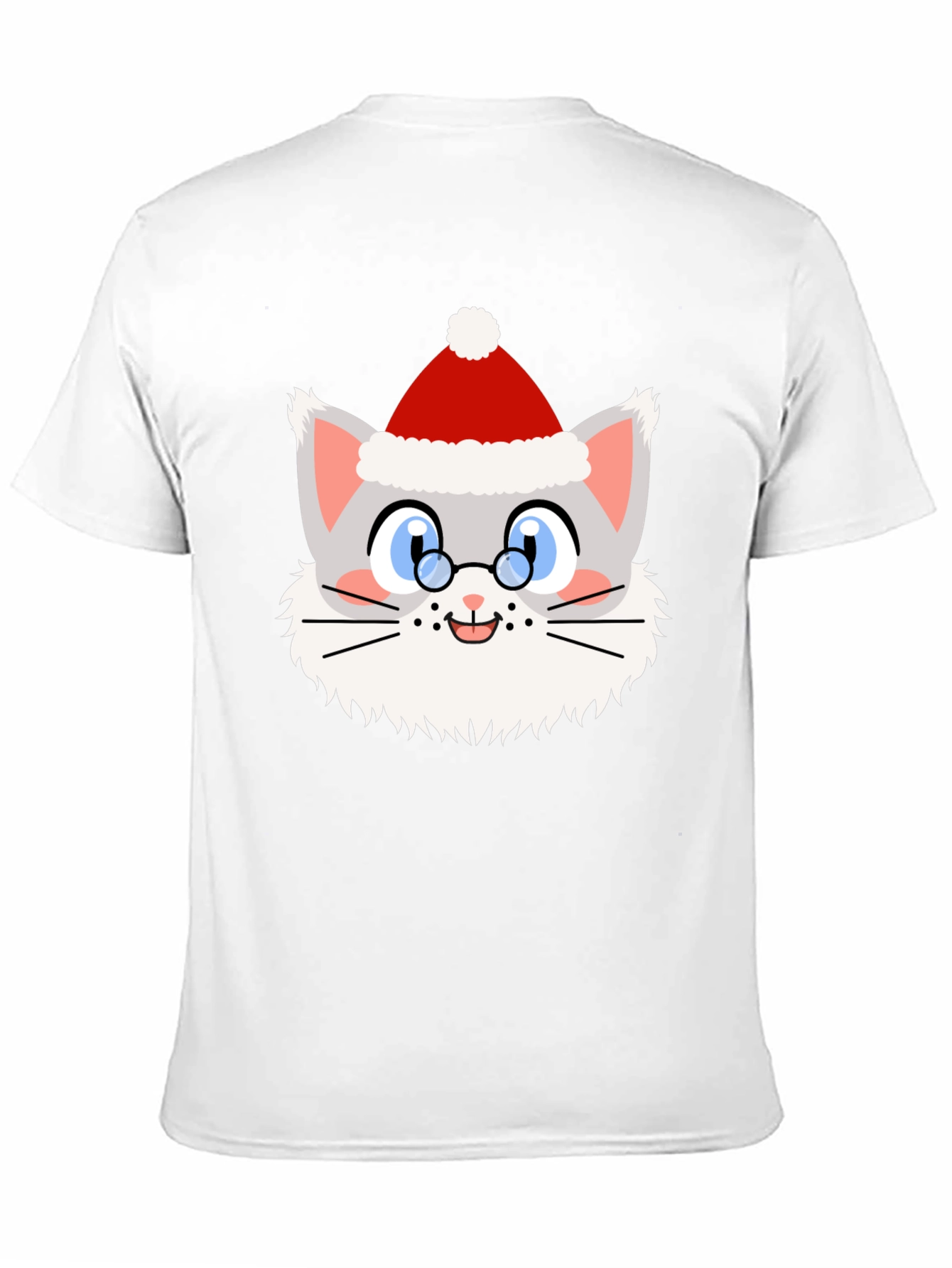 Festive Cat Santa T-Shirt - Holiday Cheer!