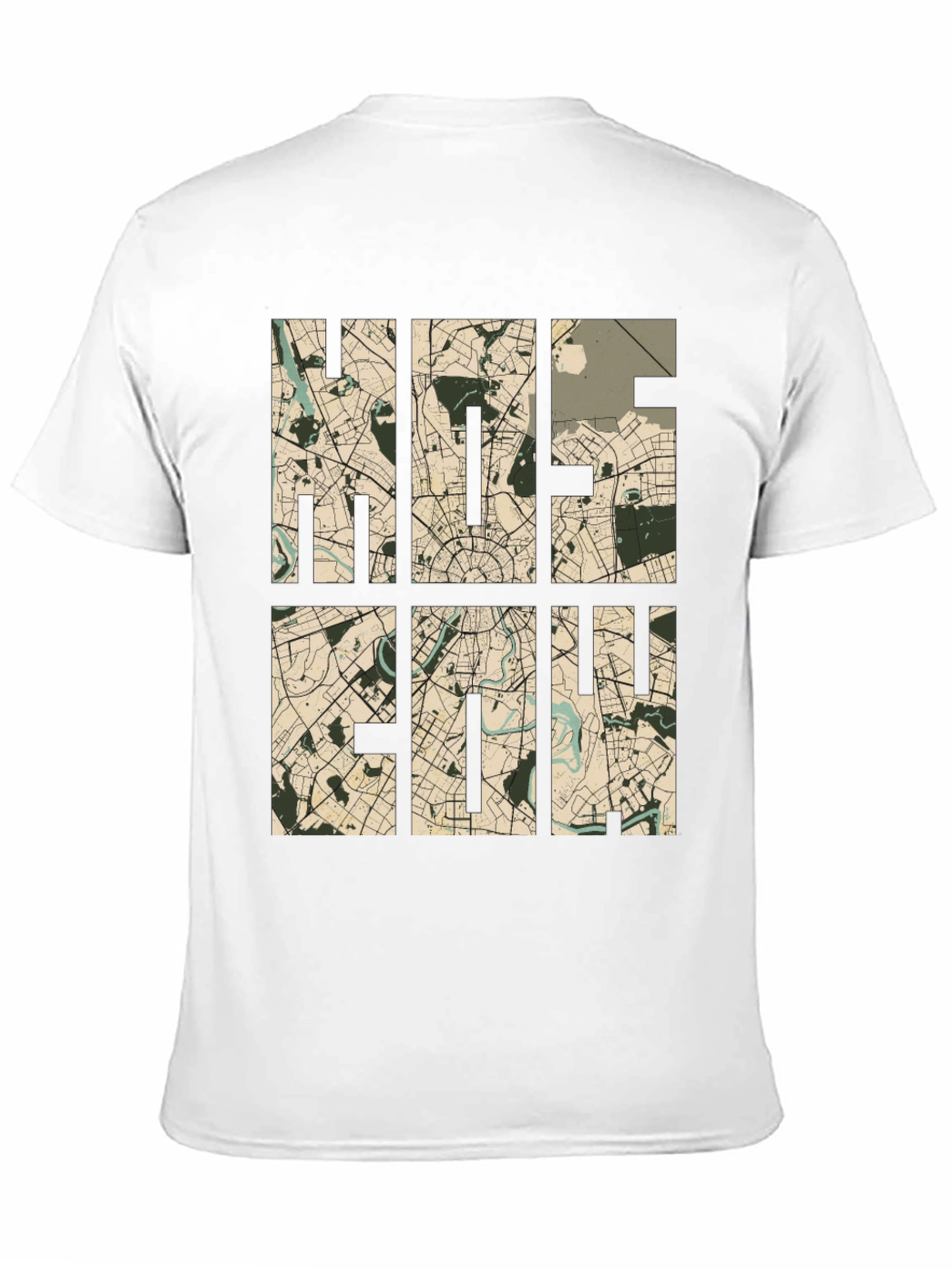 Moscow Map T-Shirt - Stylish Cityscape Design