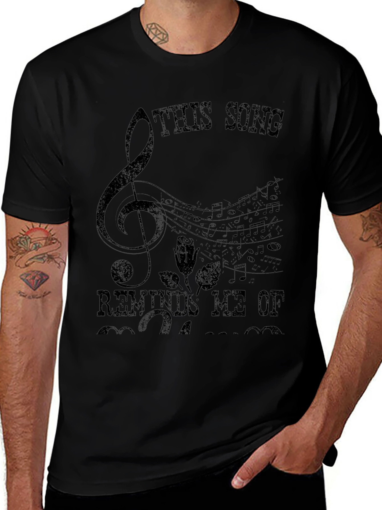 Musical Memory Black T-Shirt