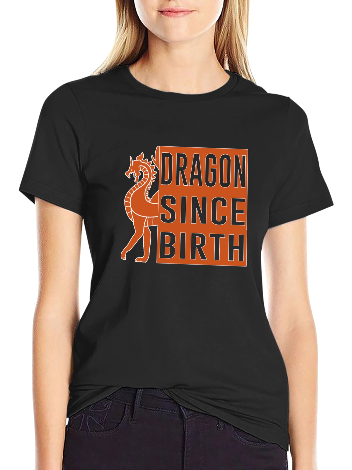 Dragon Since Birth Graphic Tee - Black