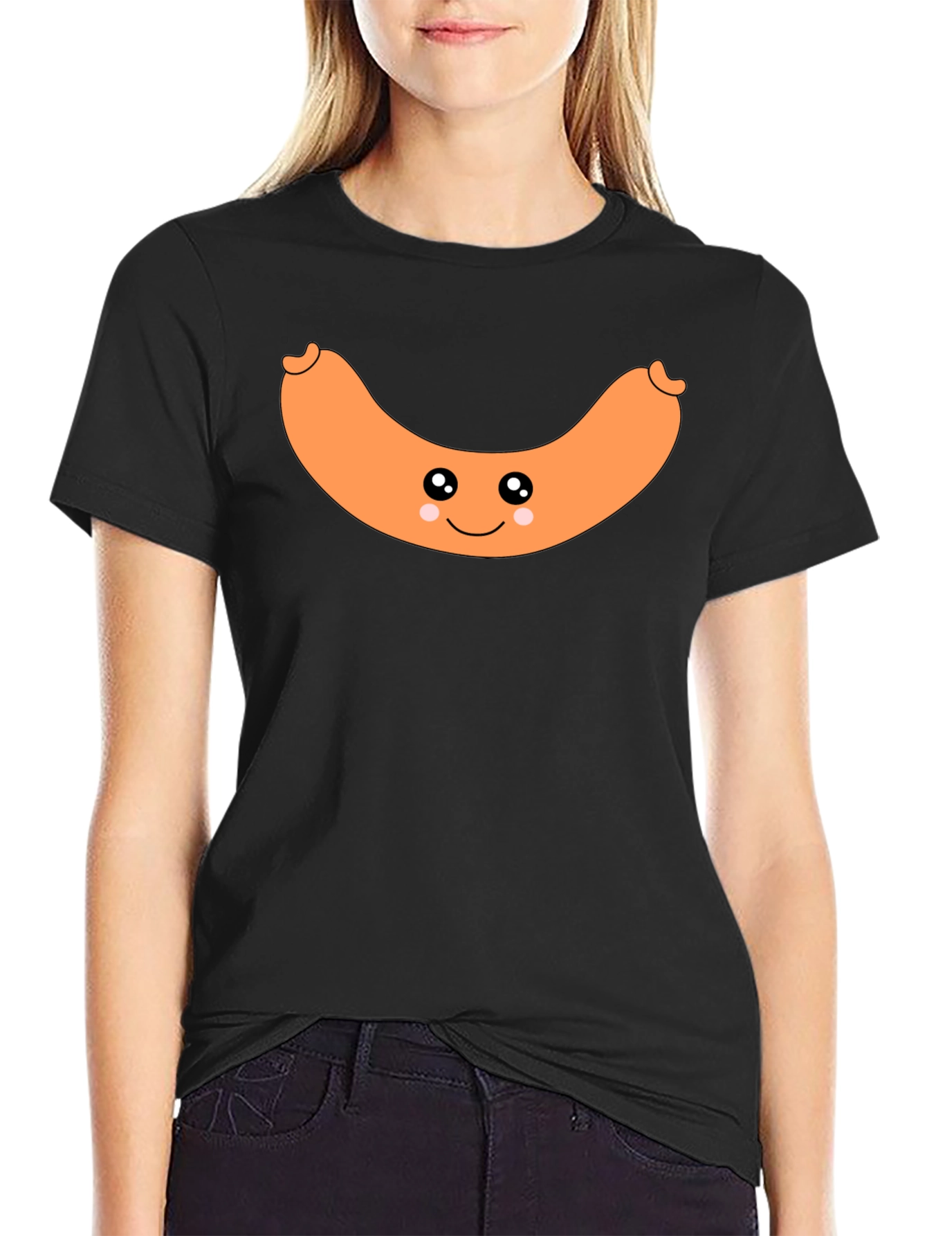 Kawaii Sausage T-Shirt - Funny Foodie Tee