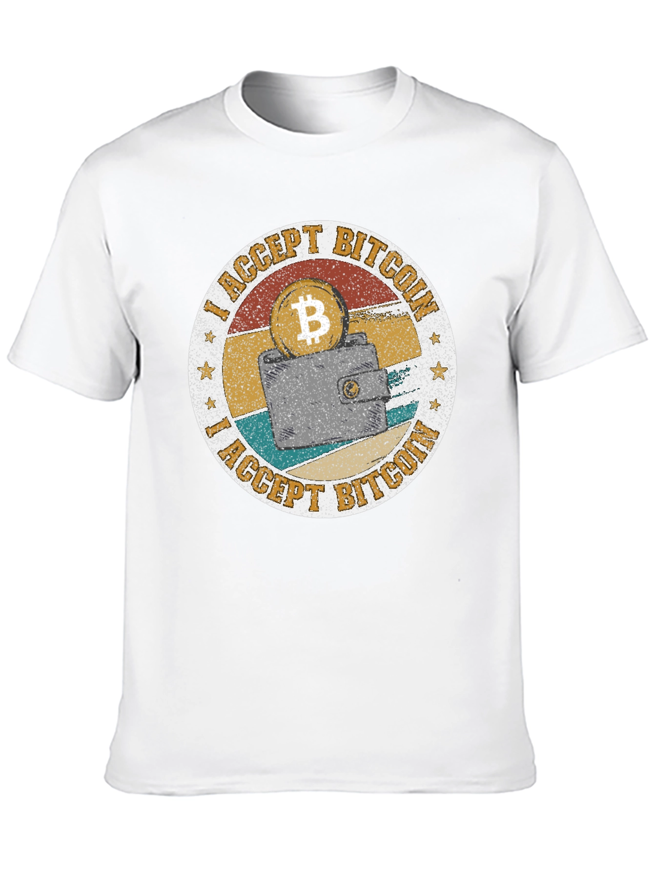I Accept Bitcoin Graphic Tee - Crypto Enthusiast Shirt