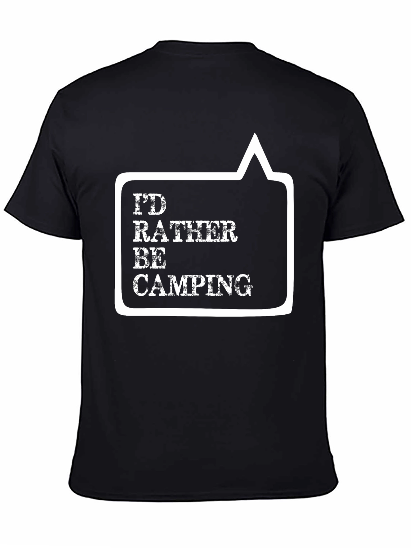 Id Rather Be Camping Graphic Tee - Black