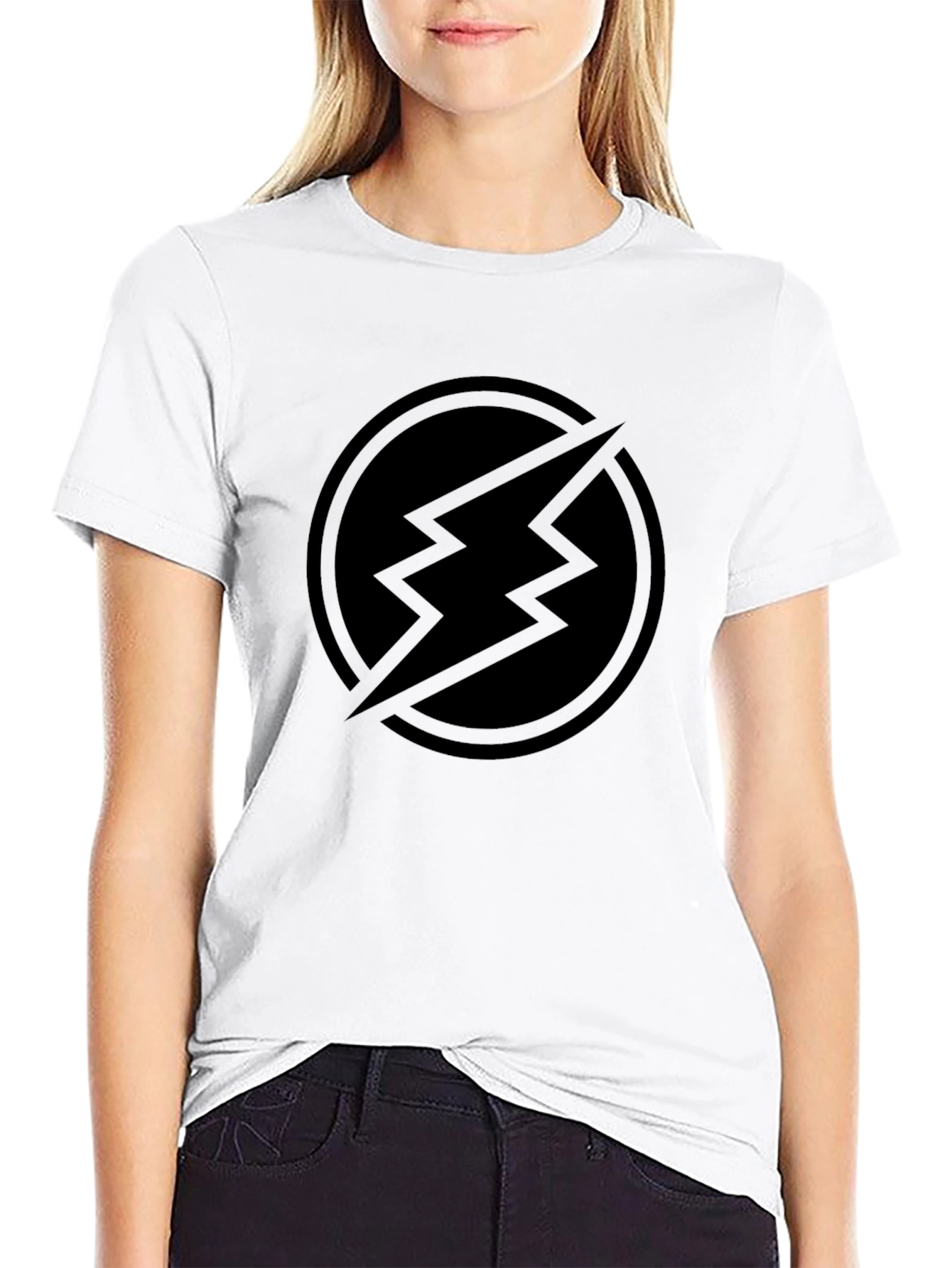 Black Flash Symbol T-Shirt - Dark Superhero Style