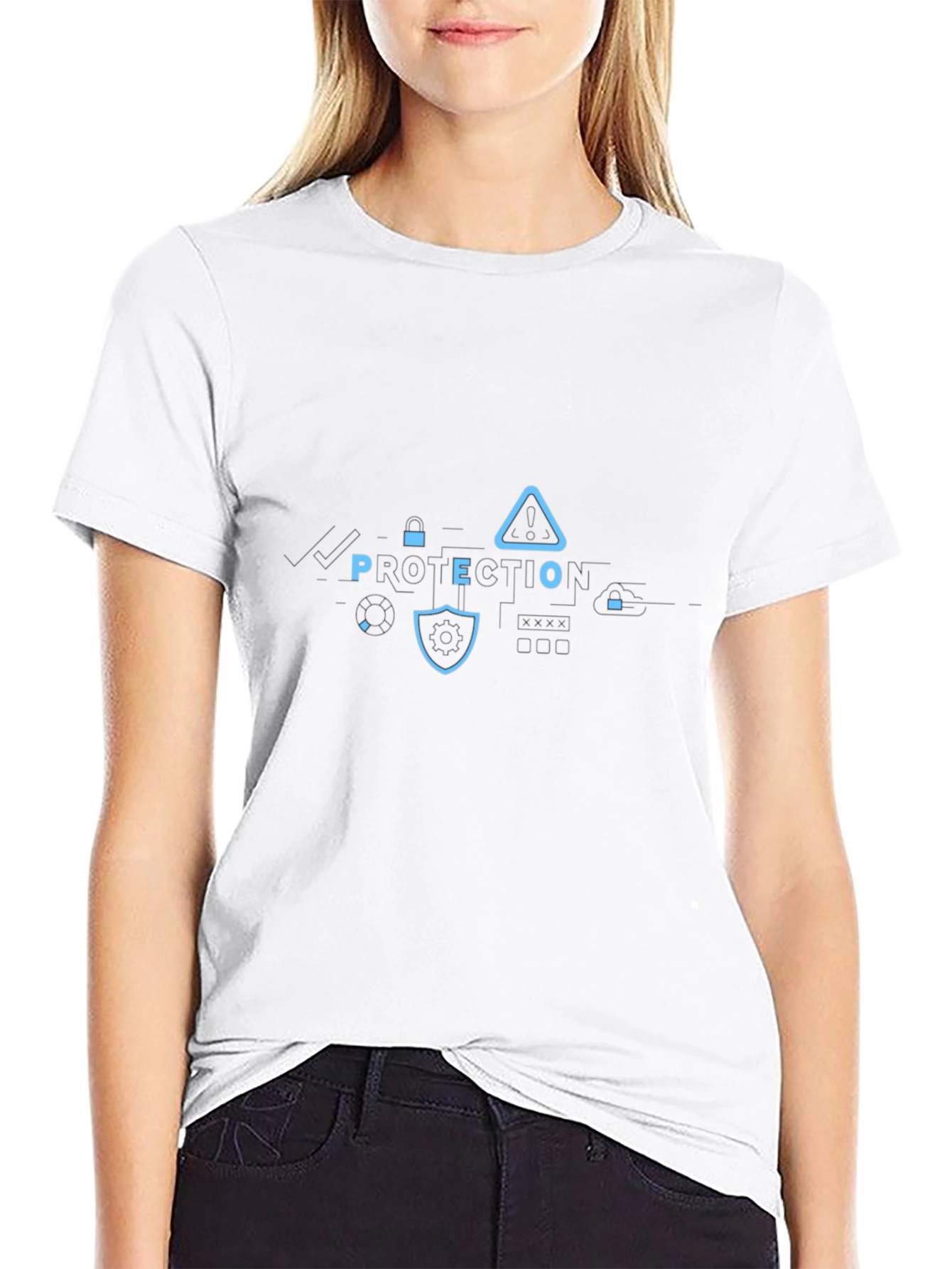 Geometric Graphic Tee - Modern Casual Wear