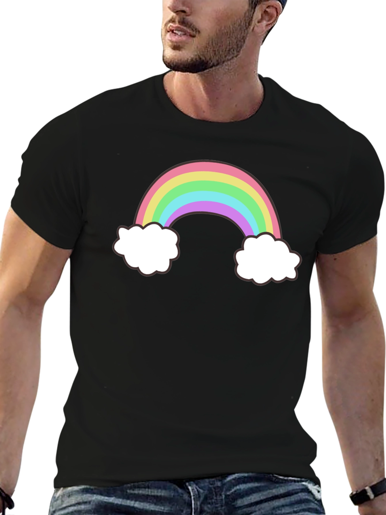 Rainbow & Clouds Graphic Tee